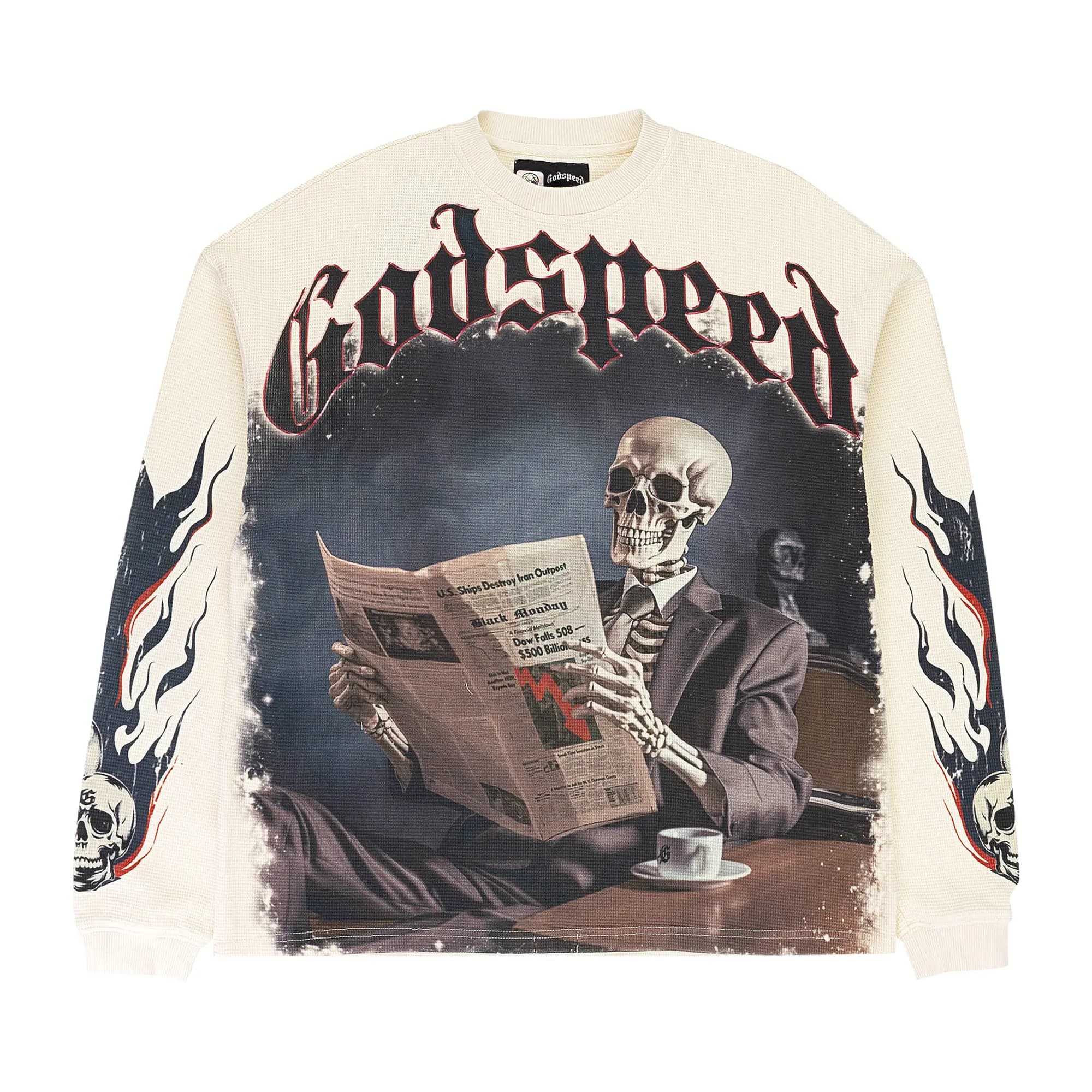 Godspeed Black Monday Thermal Long-Sleeve T-Shirt 'Bone' by Godspeed