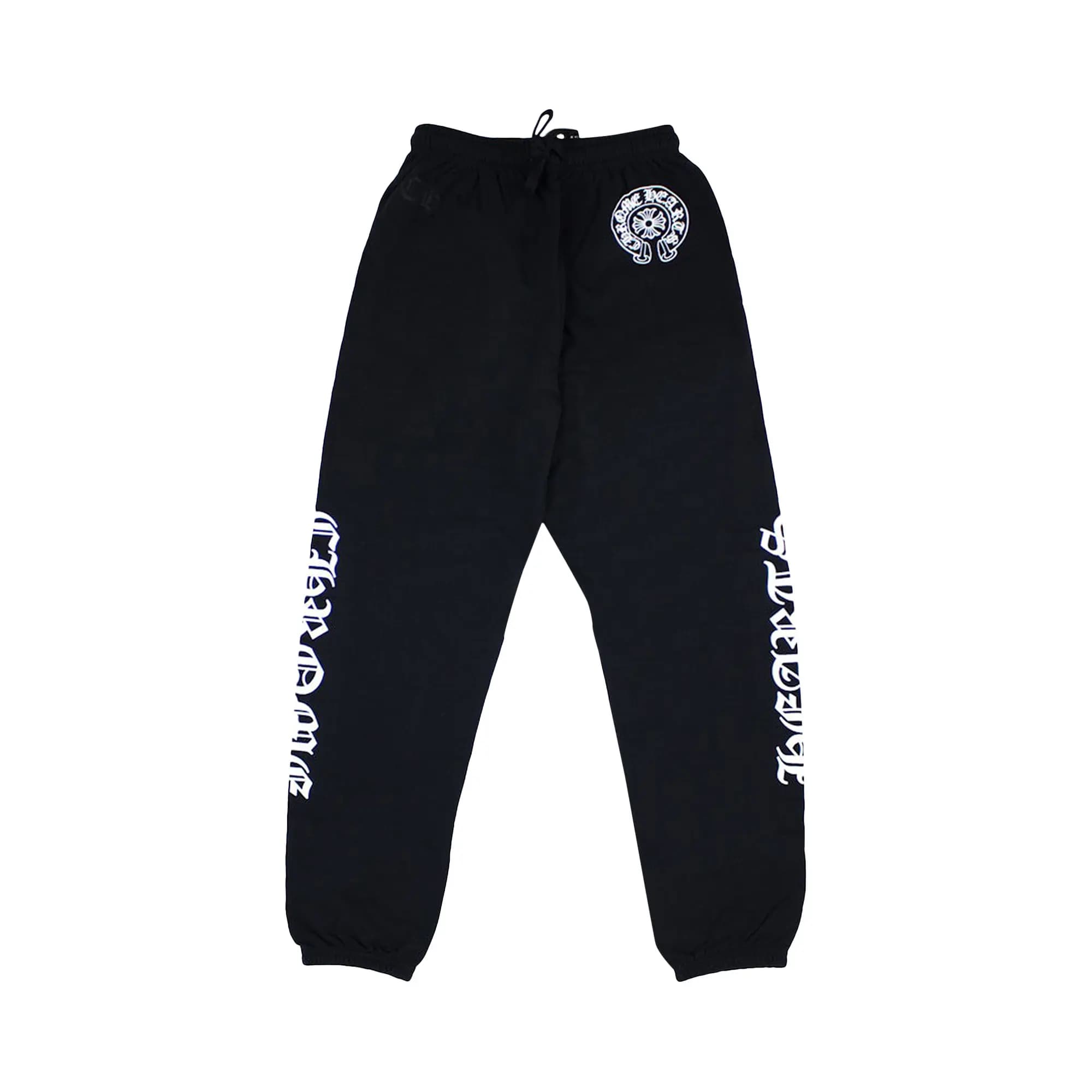 Chrome Hearts Horseshoe Logo Sweatpants 'Black' by Chrome Hearts