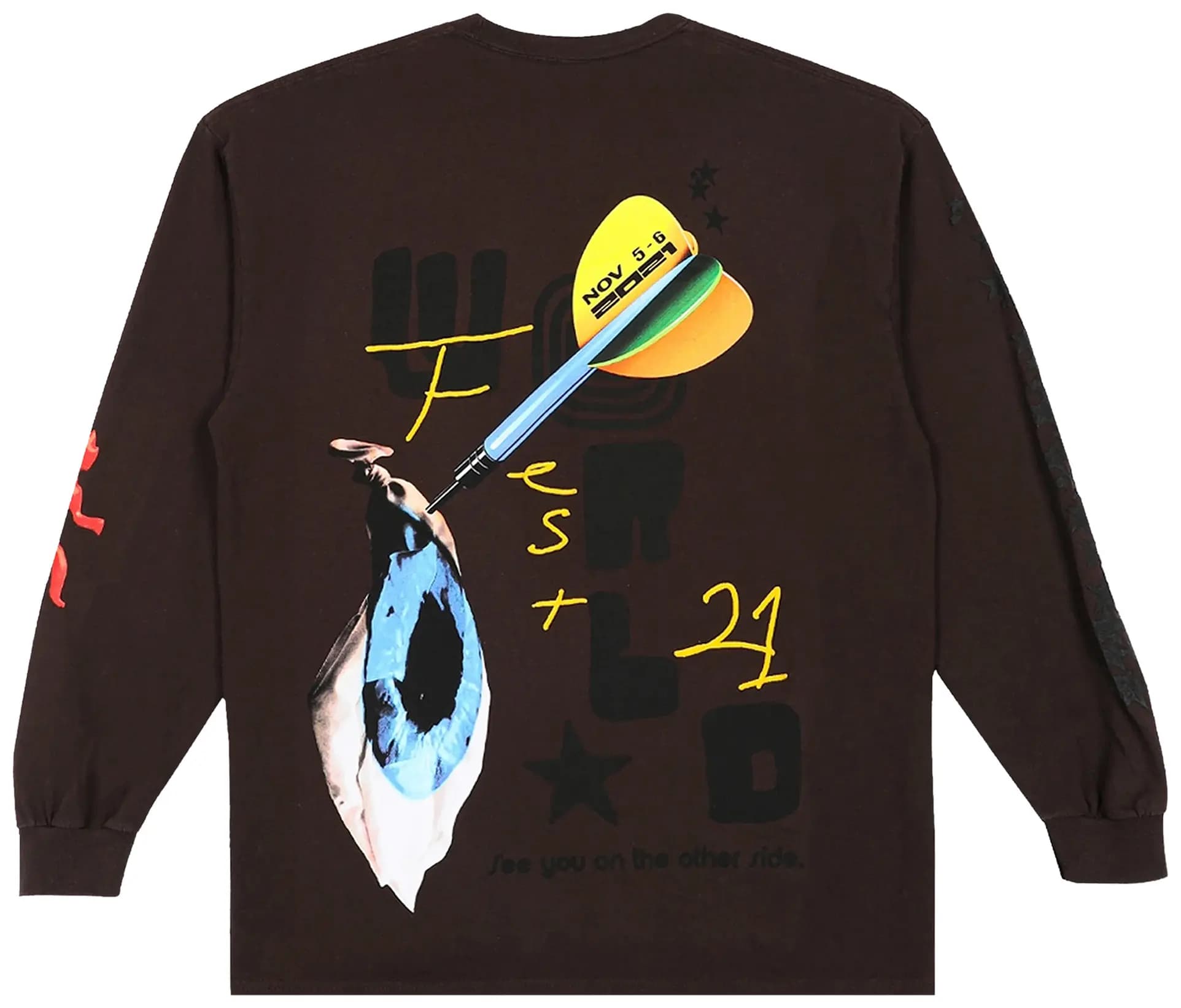Cactus Jack by Travis Scott Otherside Long-Sleeve 'Brown' by Cactus Jack By Travis Scott