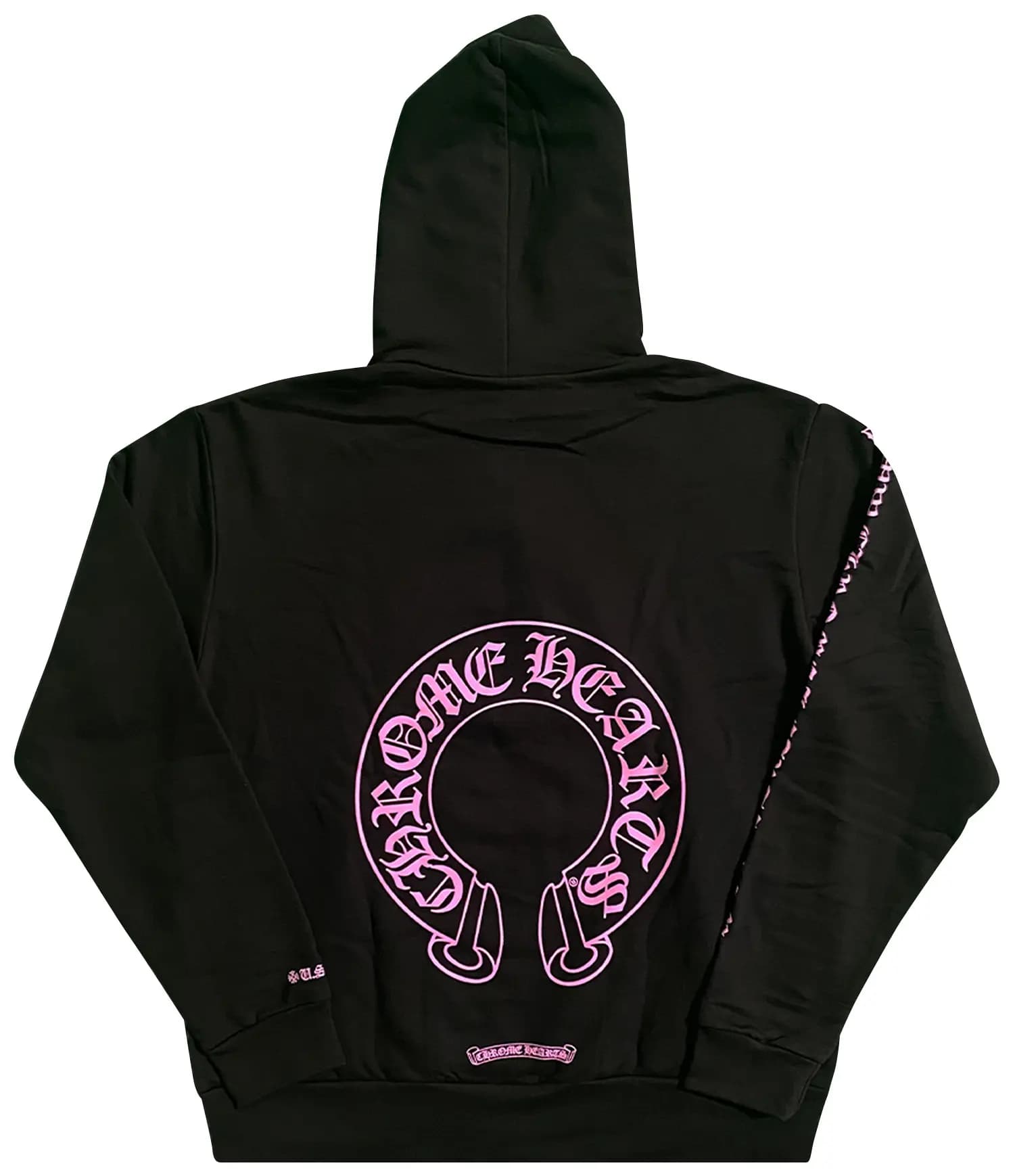 Chrome Hearts Horseshoe Hoodie (Web Exclusive) 'Black/Pink' 2