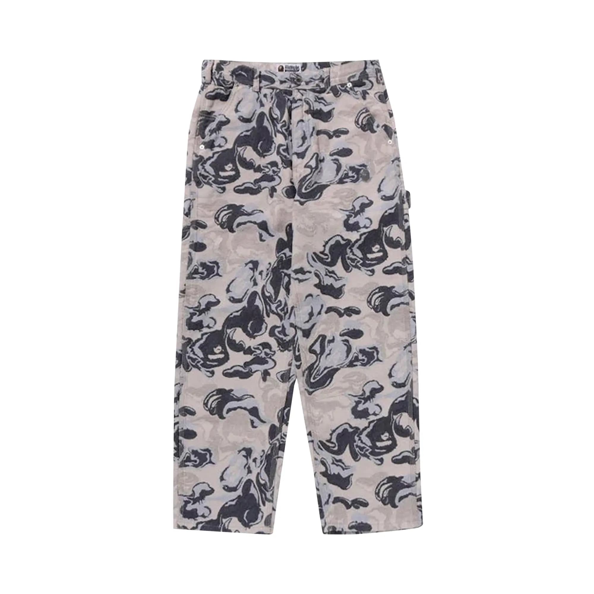 BAPE Art Camo Gobelin Work Pants 'Blue' by BAPE