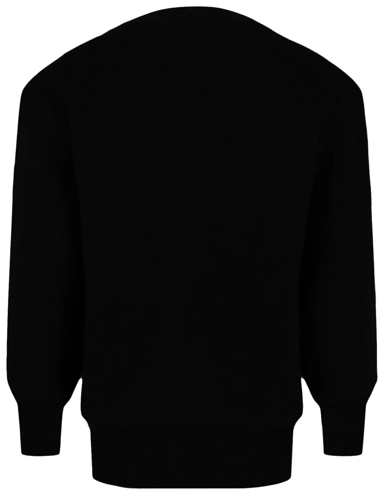 Alexander McQueen Logo Embroidered Sweater 'Black White' 2