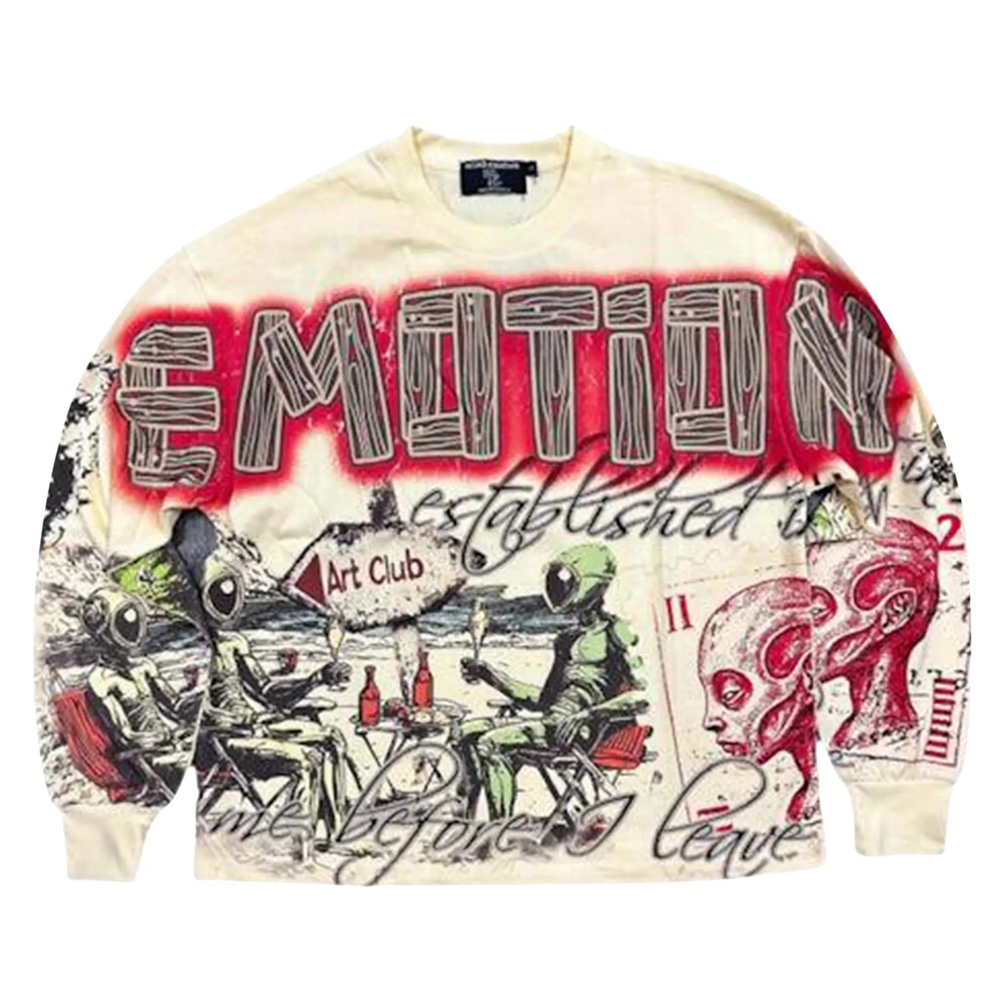 Mixed Emotion s Art Club Long-Sleeve 'Cream' by Mixed Emotion
