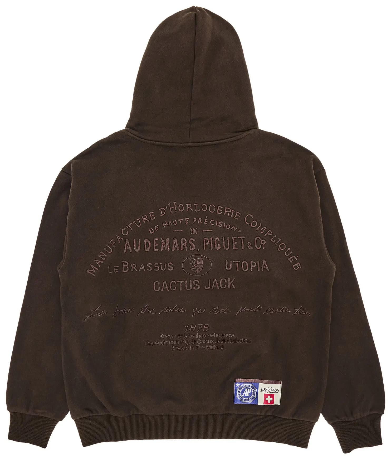 Cactus Jack by Travis Scott x Audemars Piguet Emblem Hoodie 'Dark Brown' by Cactus Jack By Travis Scott