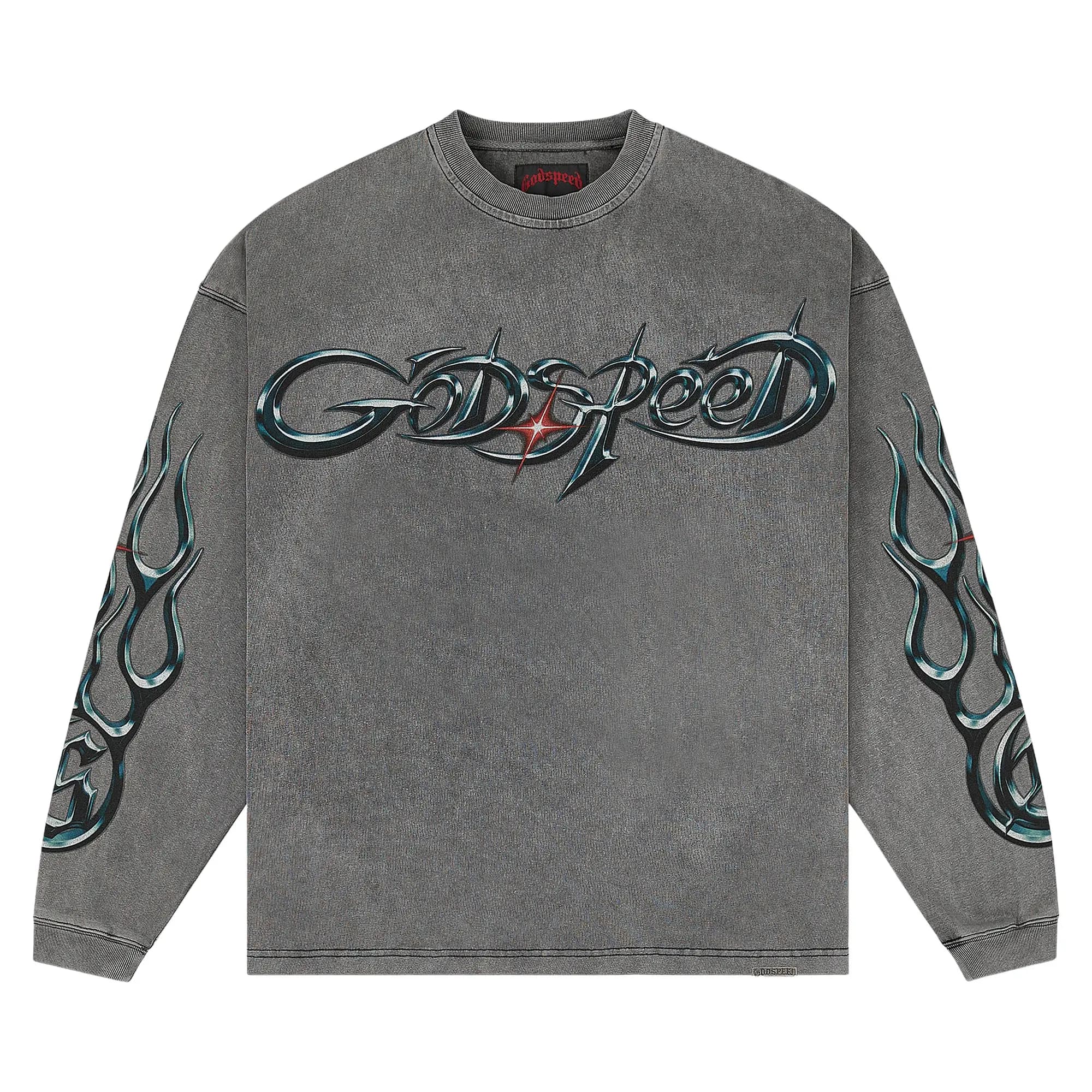 Godspeed New Age Reloaded LoNG-Sleeve T-Shirt 'Grey Wash' by Godspeed