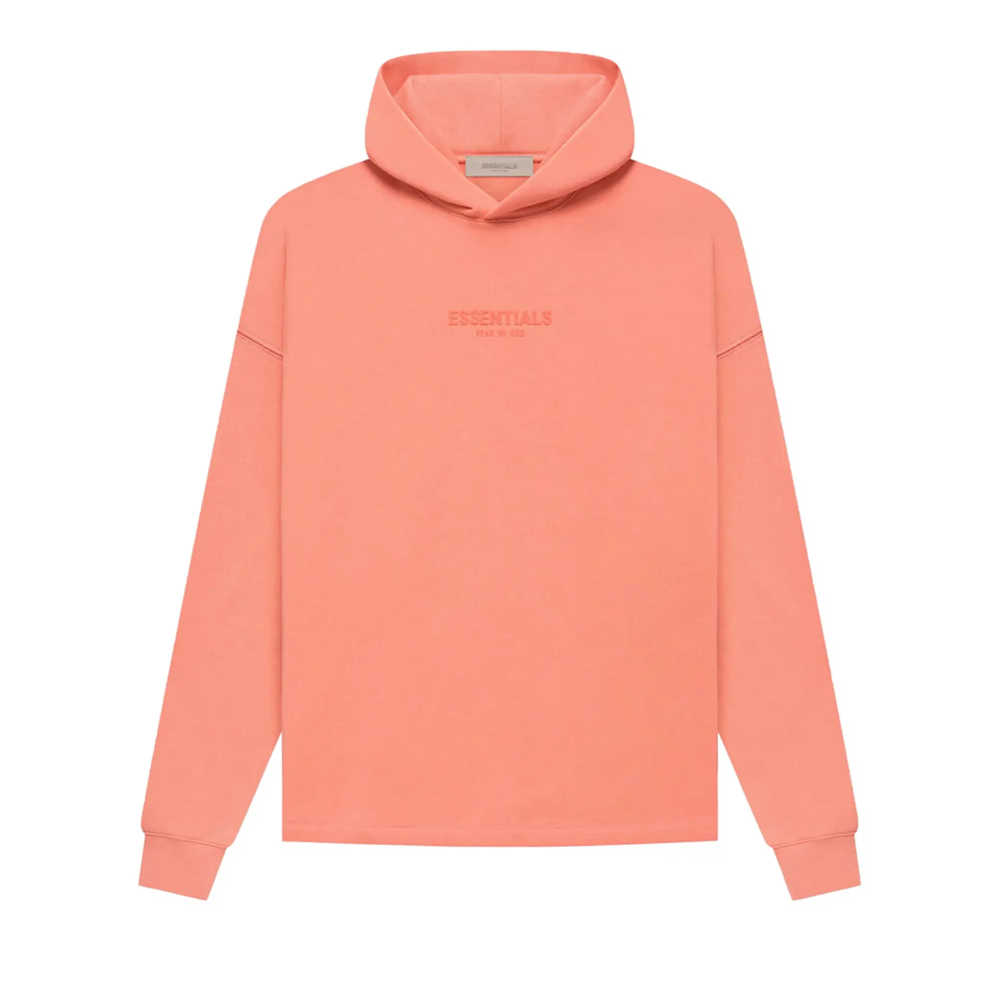 Fear of God Essentials Relaxed Hoodie 'Coral' by Fear of God