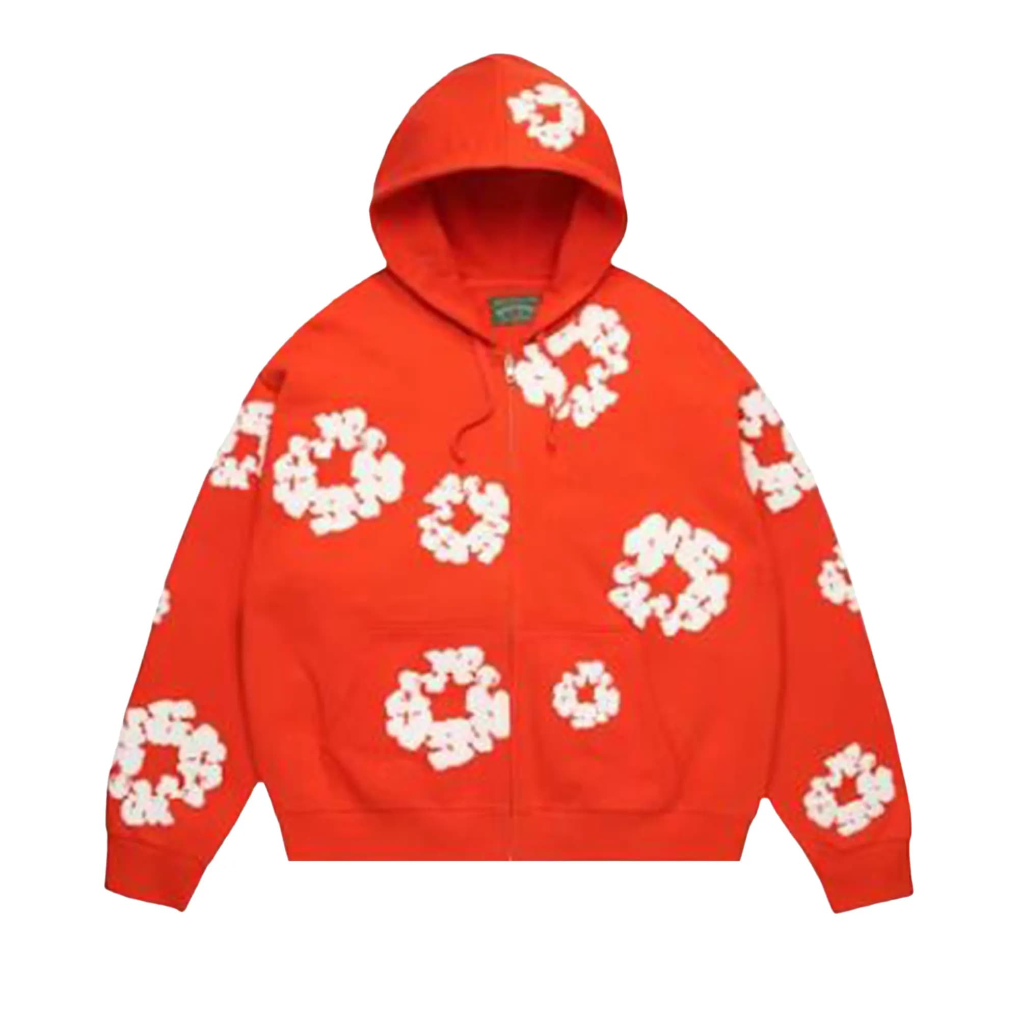 Denim Tears Cotton Wreath Zip Hoodie 'Dark Orange' by Denim Tears