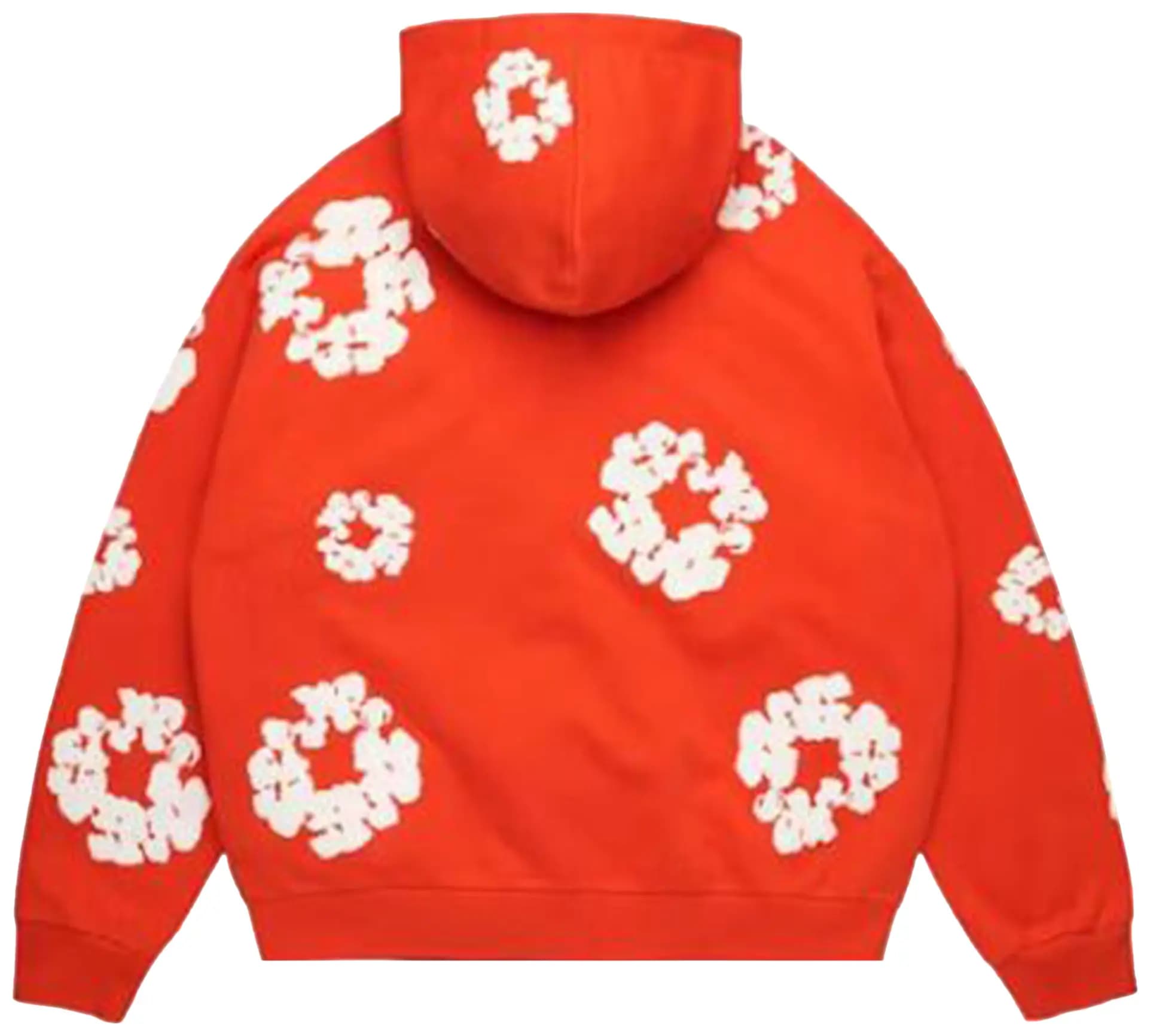 Denim Tears Cotton Wreath Zip Hoodie 'Dark Orange' 2