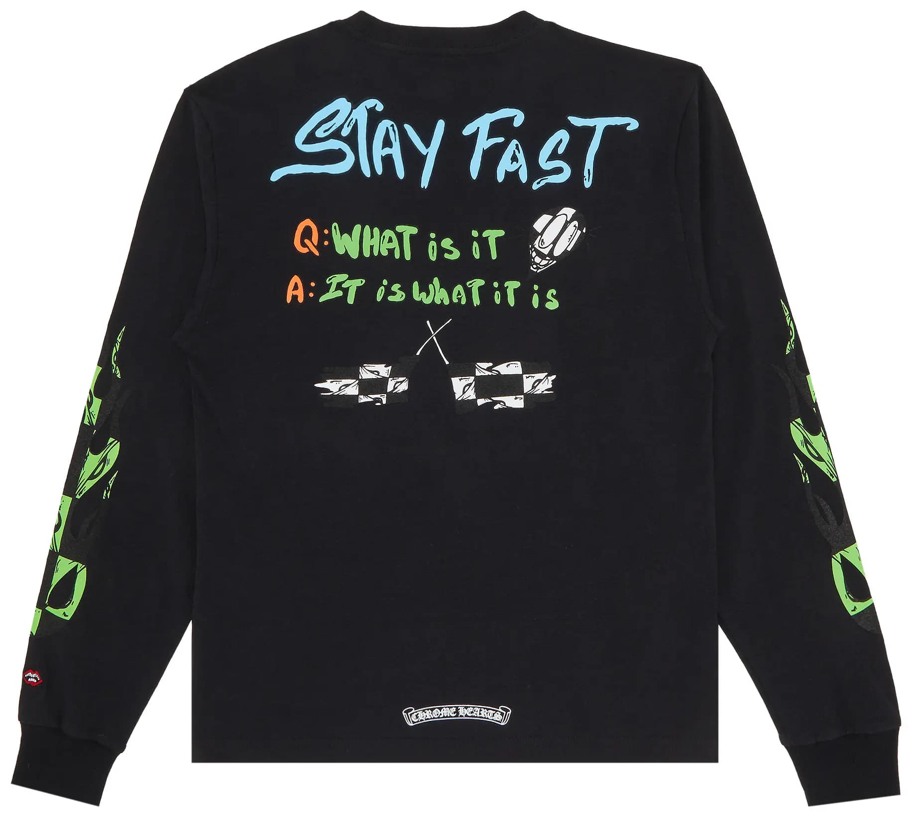Chrome Hearts x Matty Boy Sex Records Flame Long-Sleeve 'Black' 2