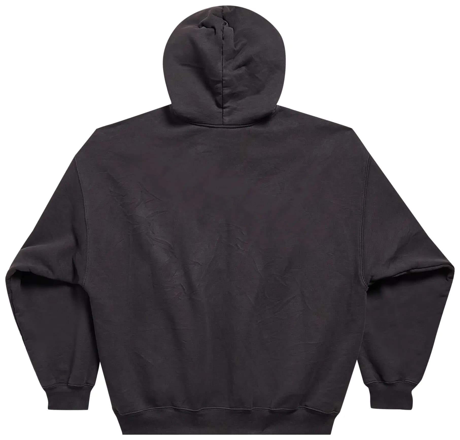 Balenciaga Medium Fit Hoodie 'Washed Black/Blue' 2