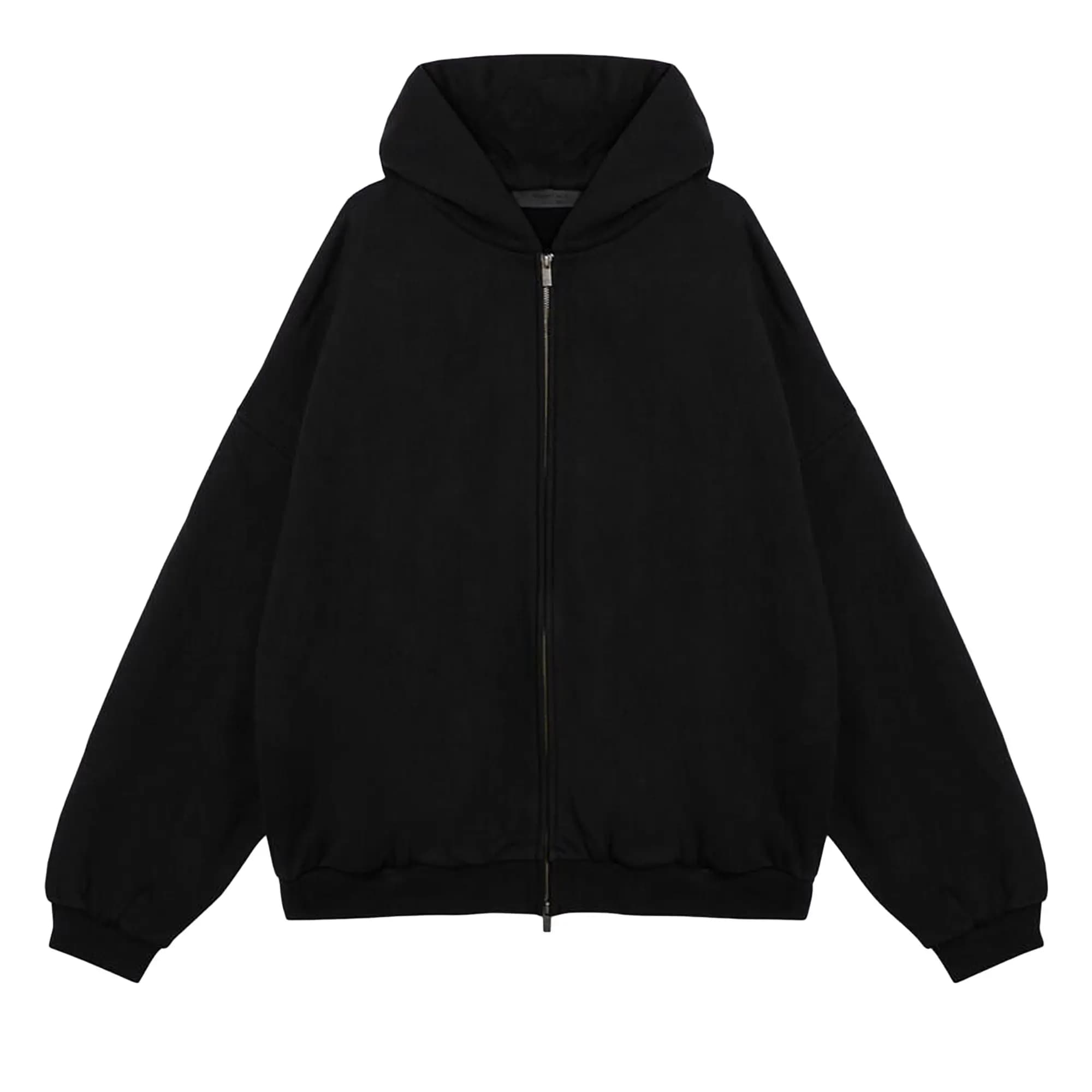 Fear of God Essentials Heavy Fleece Full Zip Hoodie 'Black' by Fear of God