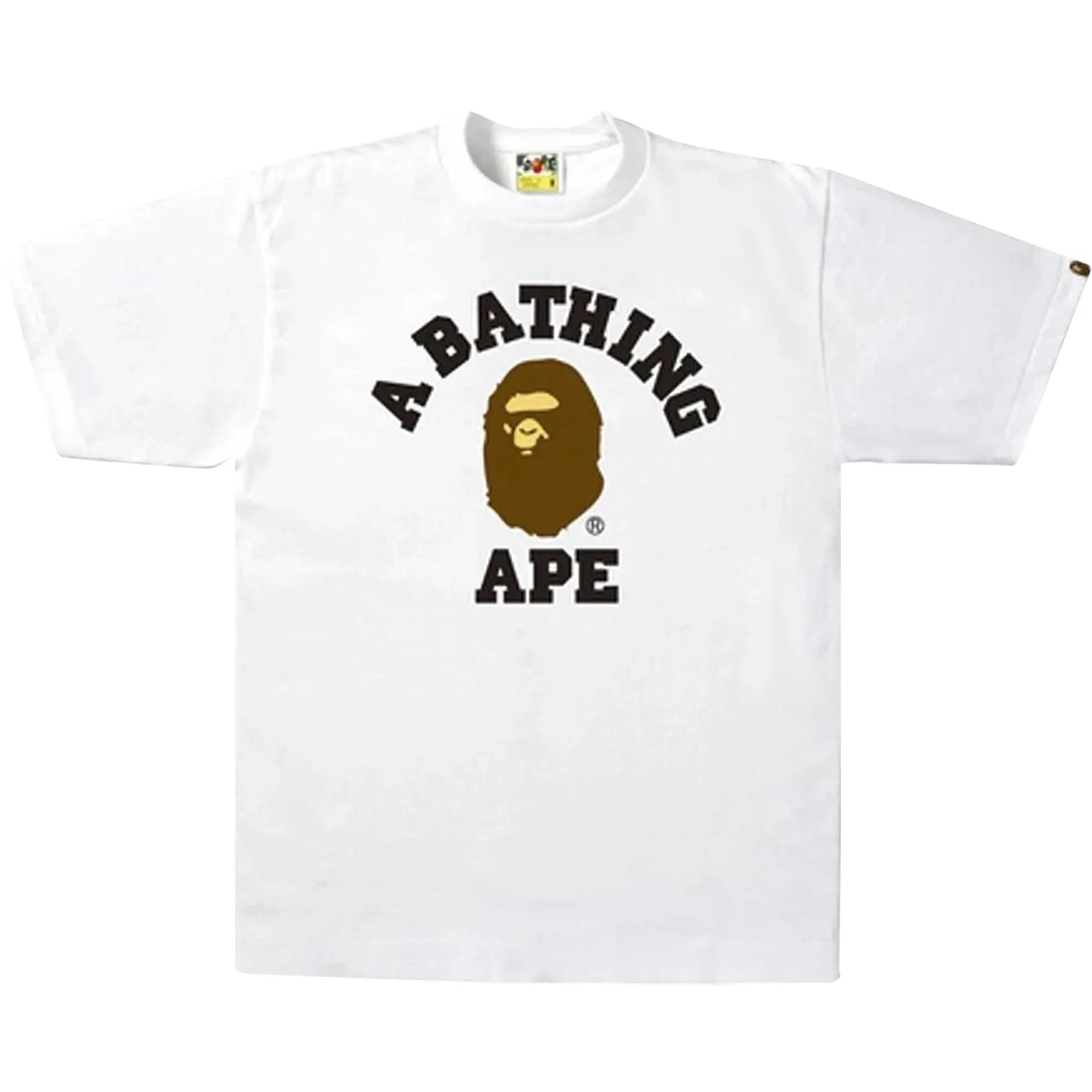 BAPE College T-Shirt 'White' by BAPE