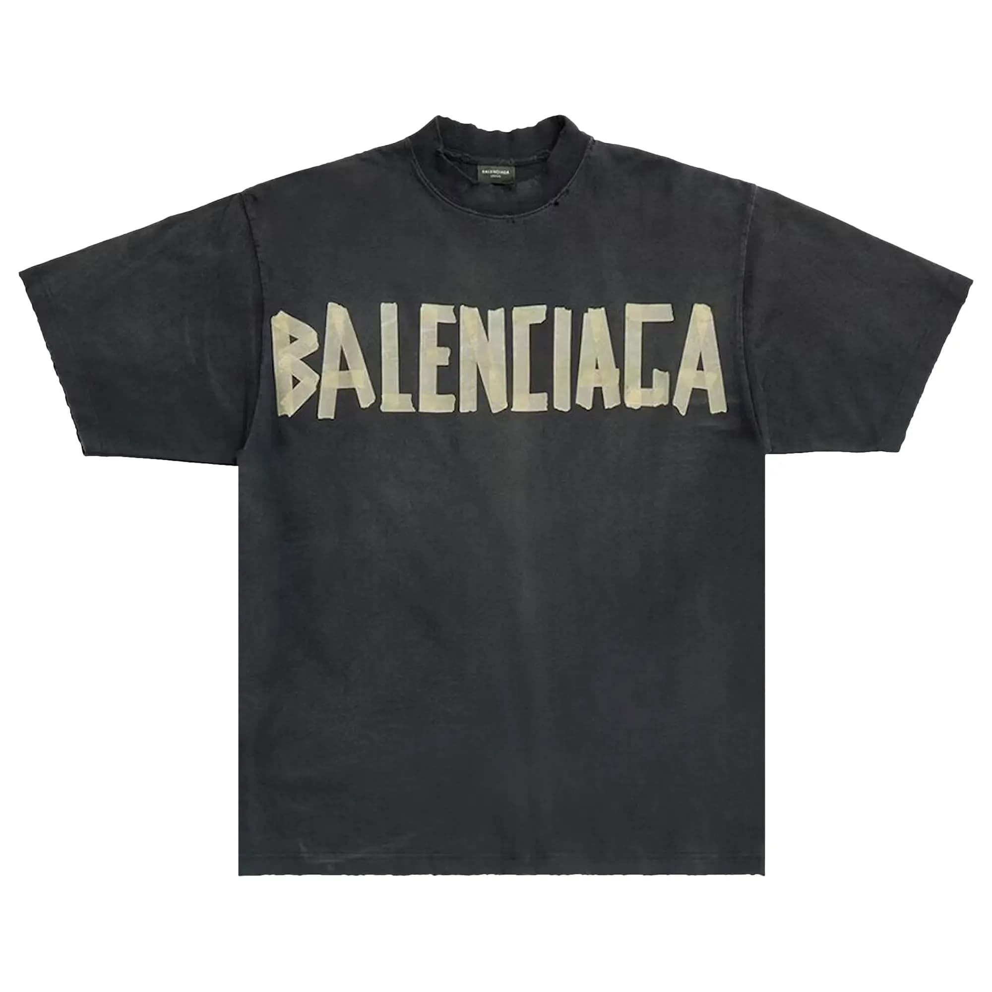 Balenciaga Tape Type Medium Fit T-Shirt 'Black' by Balenciaga