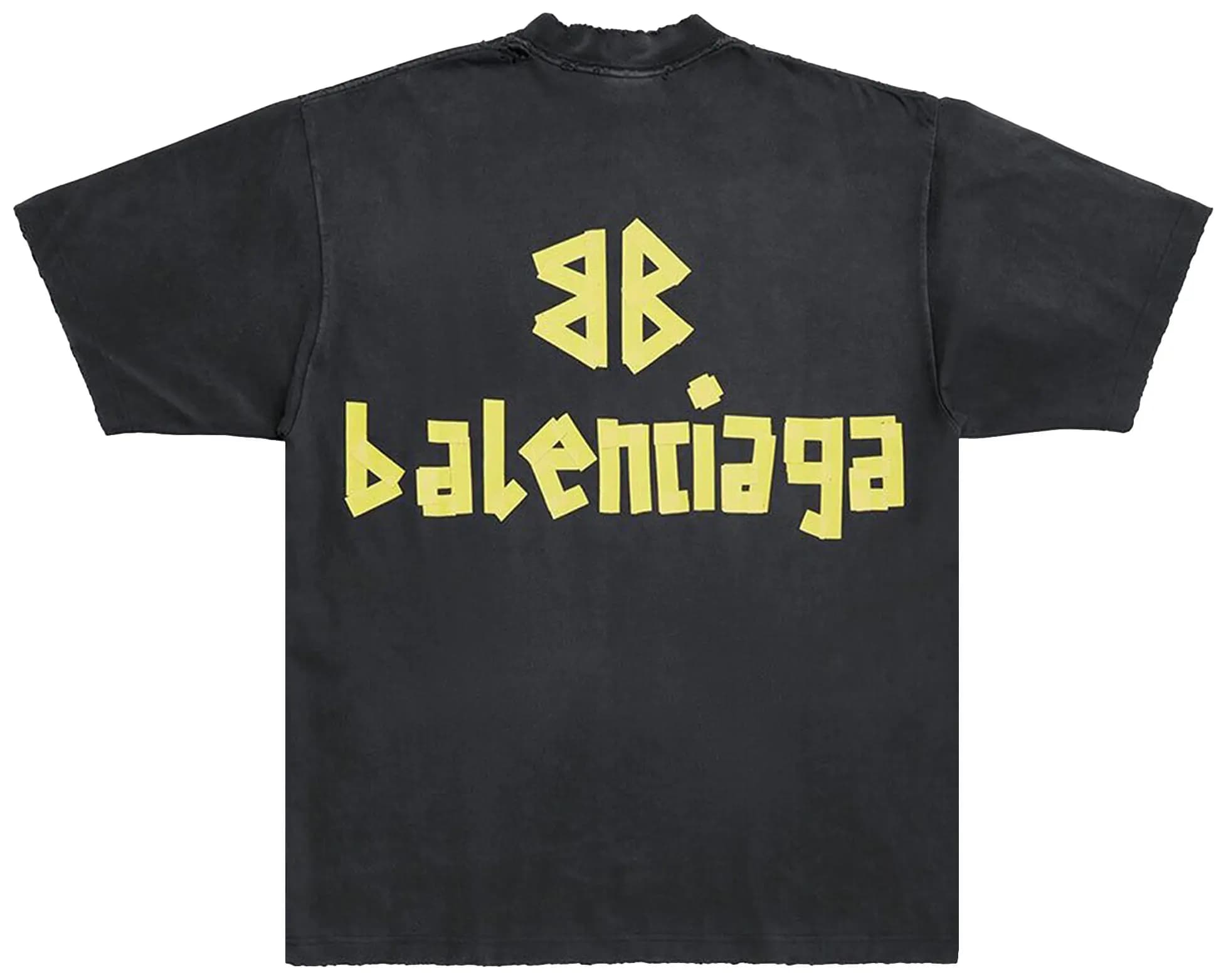 Balenciaga Tape Type Medium Fit T-Shirt 'Black' 2