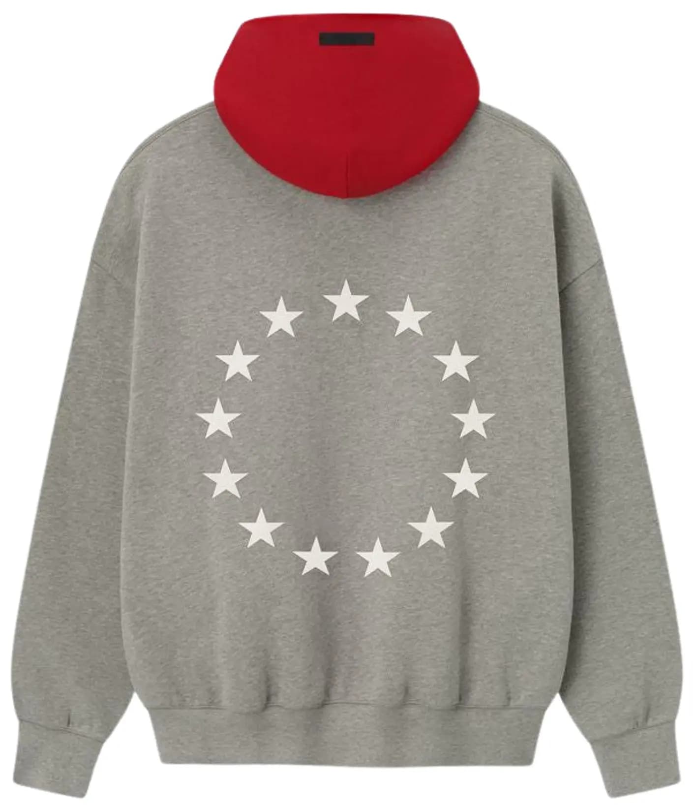 Fear of God Essentials Sixers Sport Hoodie 'Concrete Heather/ Red' 2
