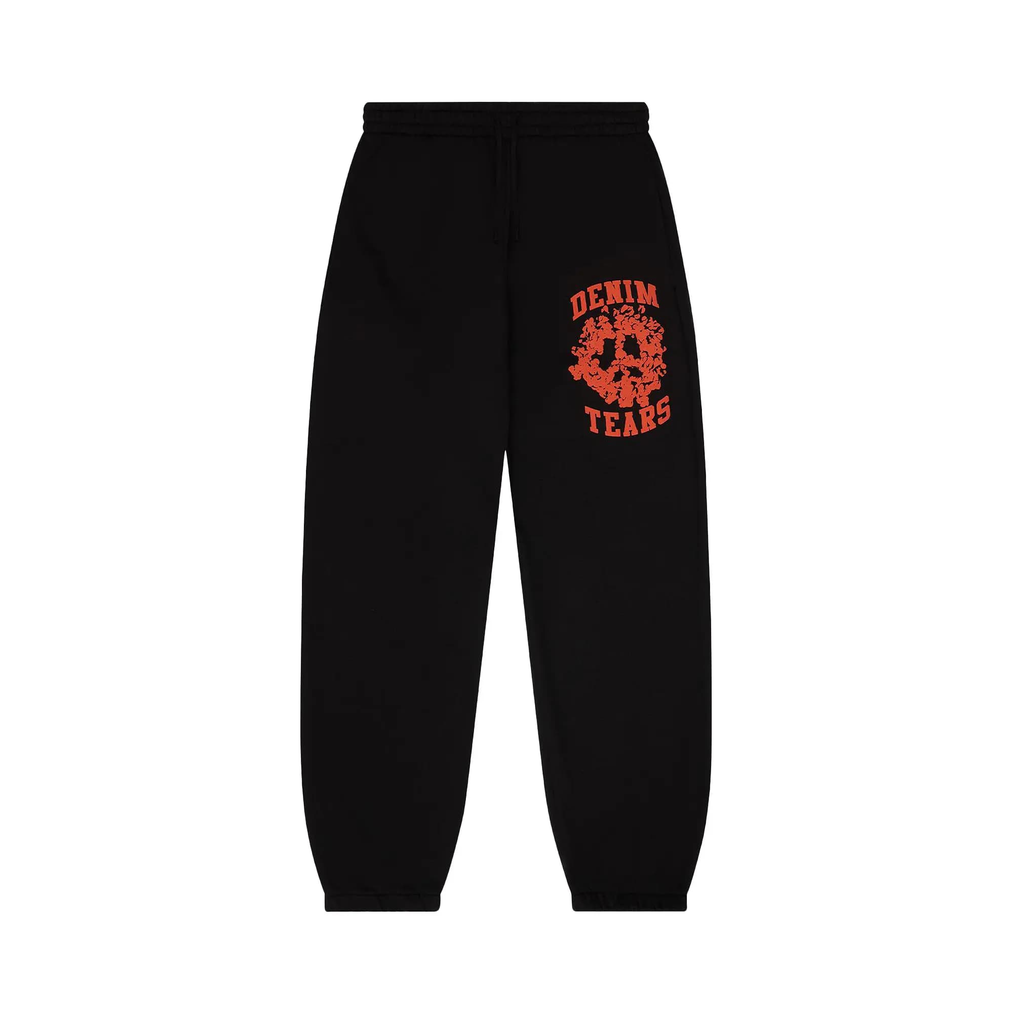 Denim Tears Denim University Sweatpants 'Black' by Denim Tears