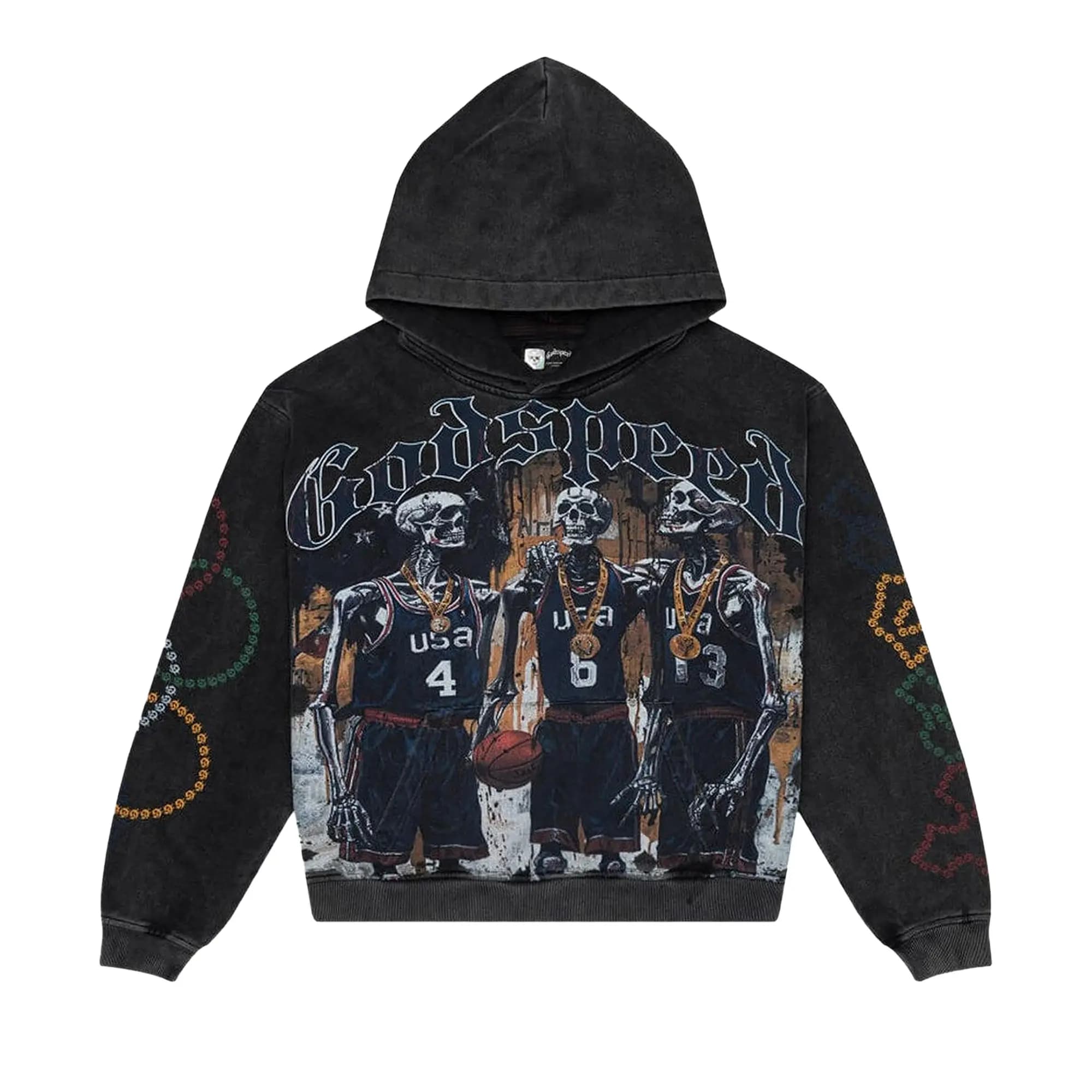 Godspeed Dream Team Hoodie 'Black Wash' by Godspeed