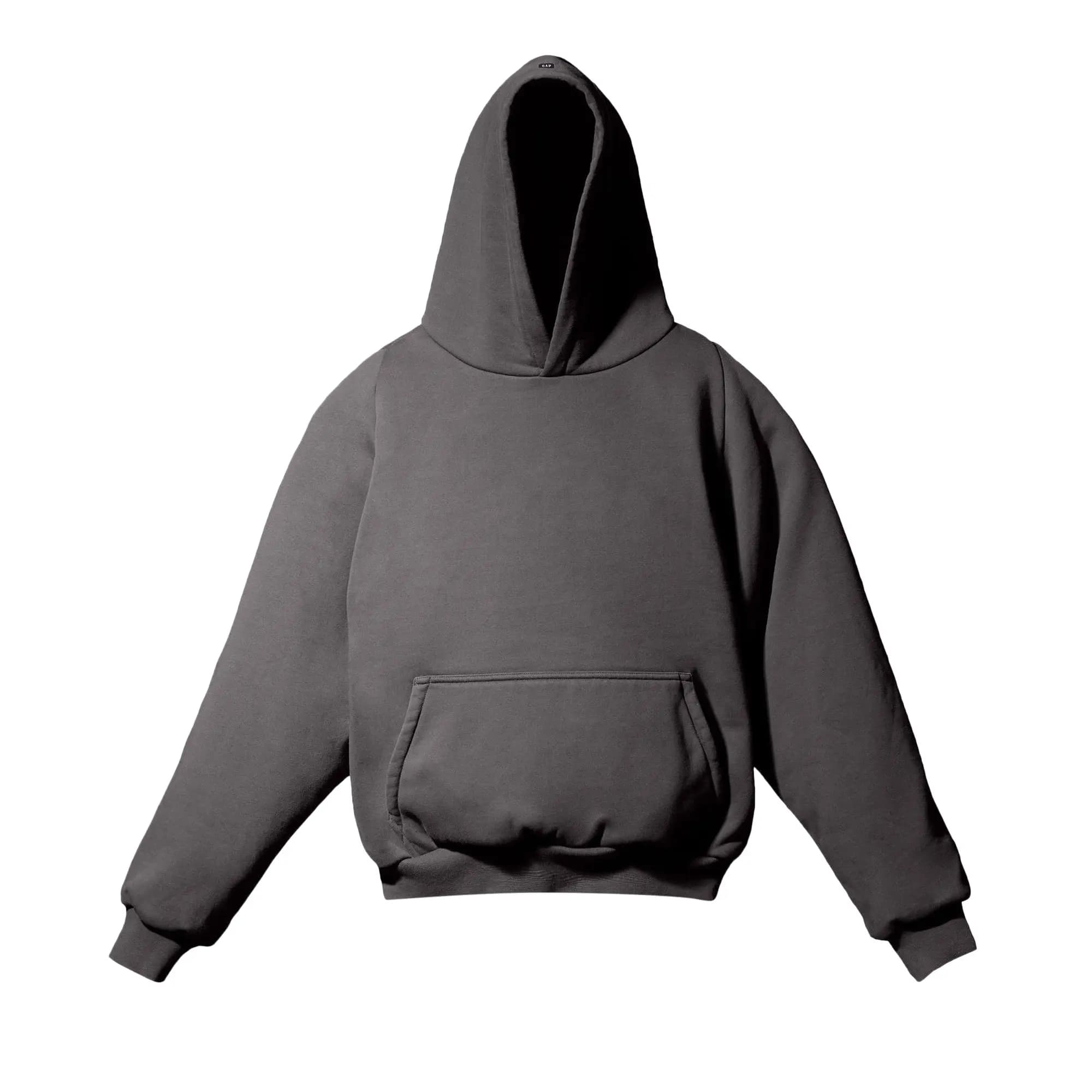 Yeezy Gap Engineered by Balenciaga Logo Shrunken Hoodie 'Dark Grey' by Yeezy Gap