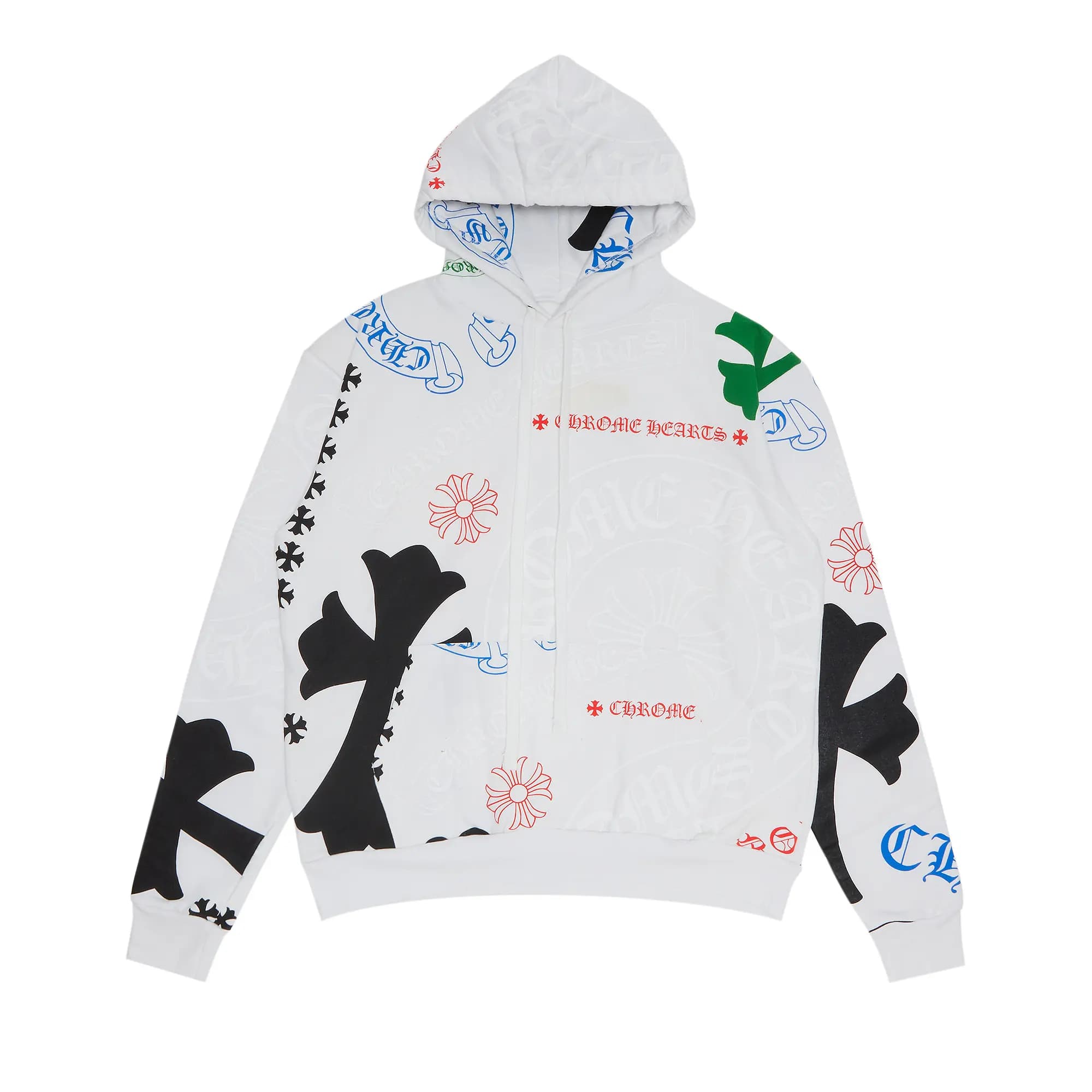 Chrome Hearts Stencil Hoodie 'White/Multicolor' by Chrome Hearts