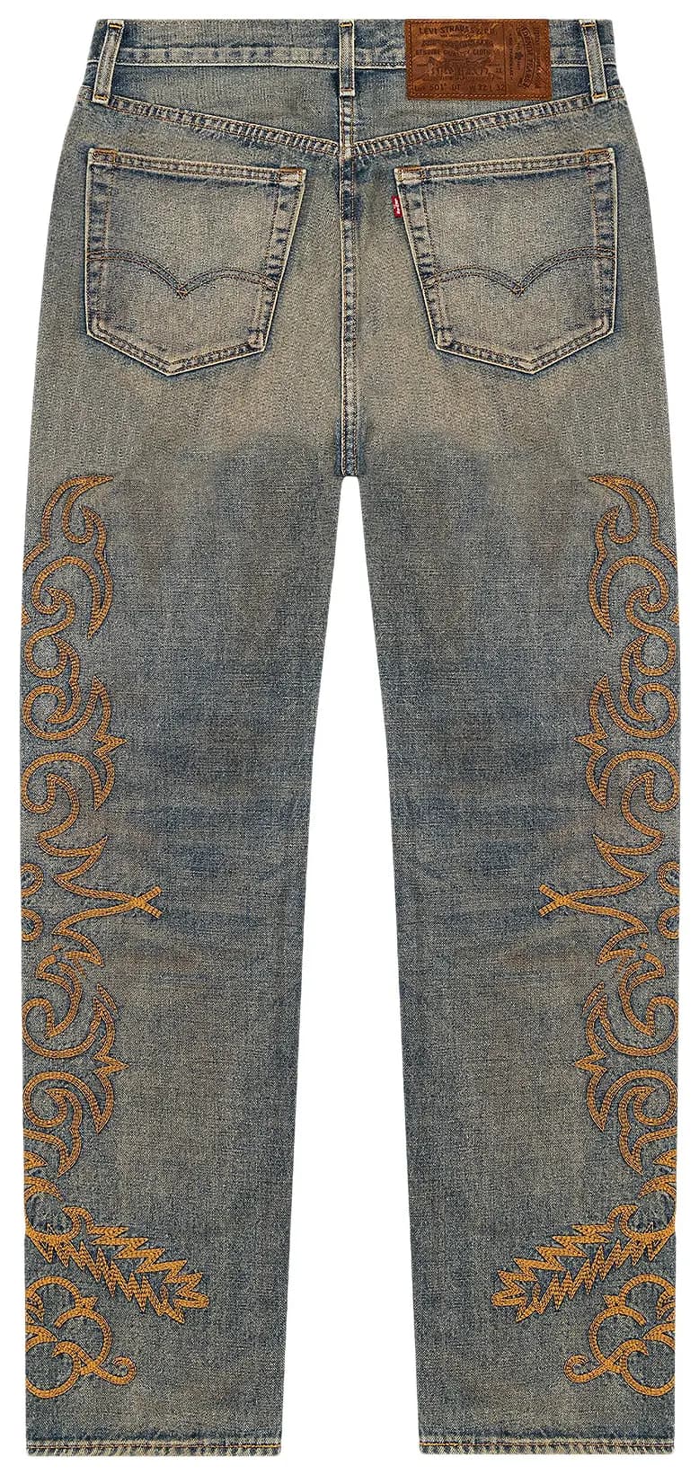 Levi's x Denim Tears Western Stitch 501 Jeans 'Worn Indigo' 2