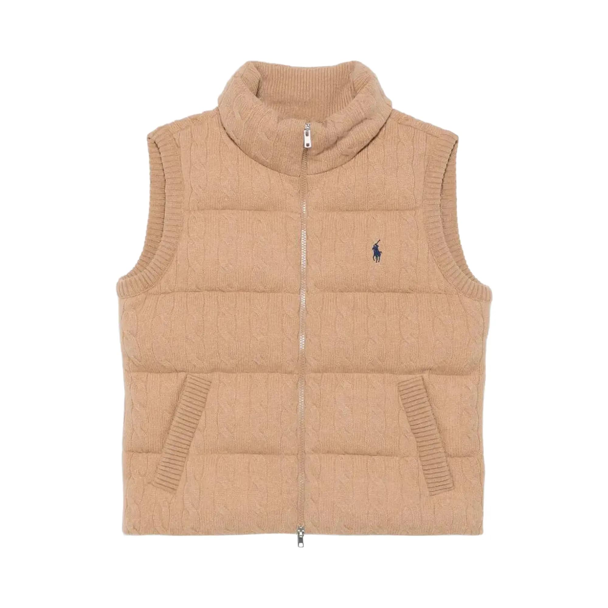 Polo Ralph Lauren Sweater Vest 'Camel Melange' by Polo Ralph Lauren