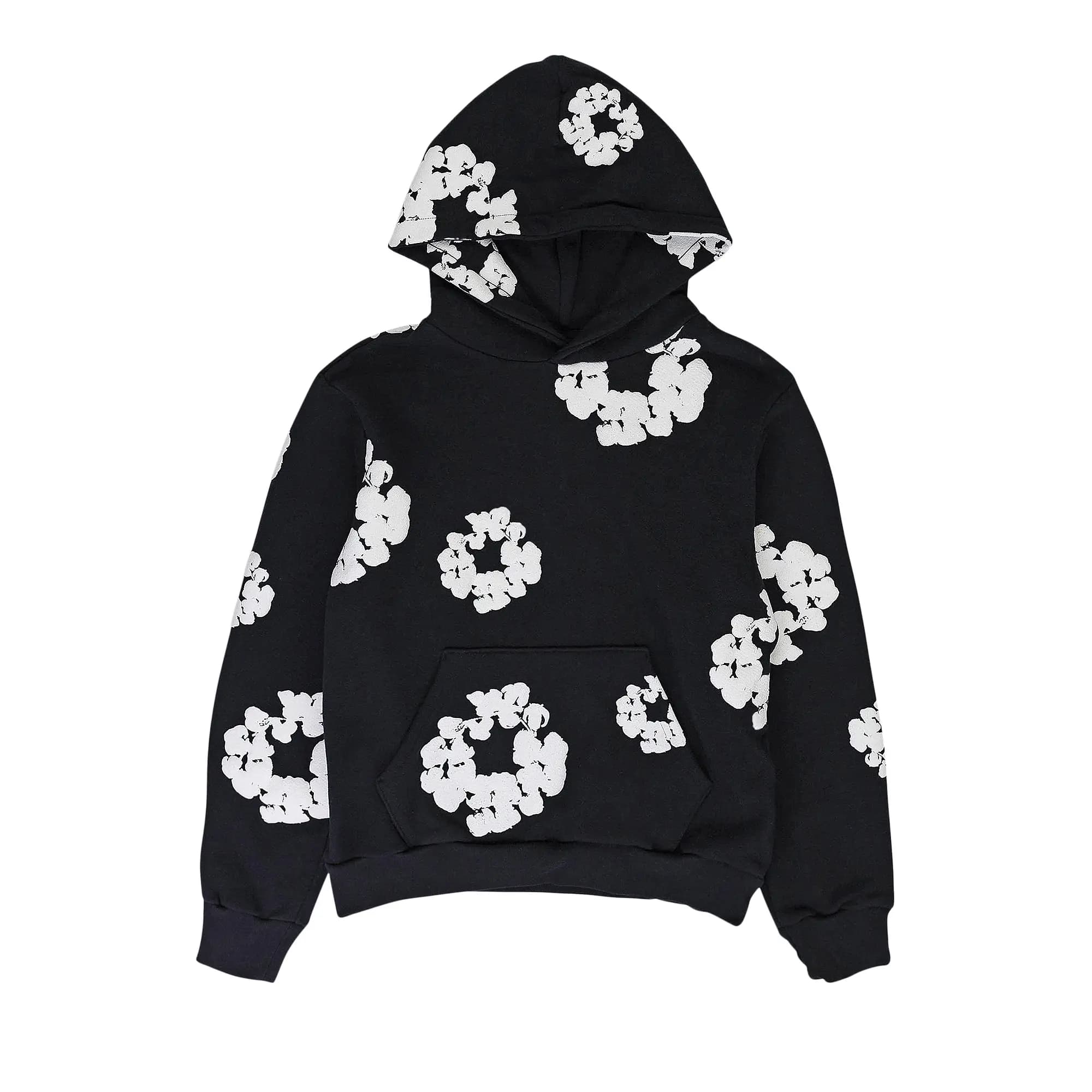 Denim Tears Wreath Hoodie 'Black' by Denim Tears