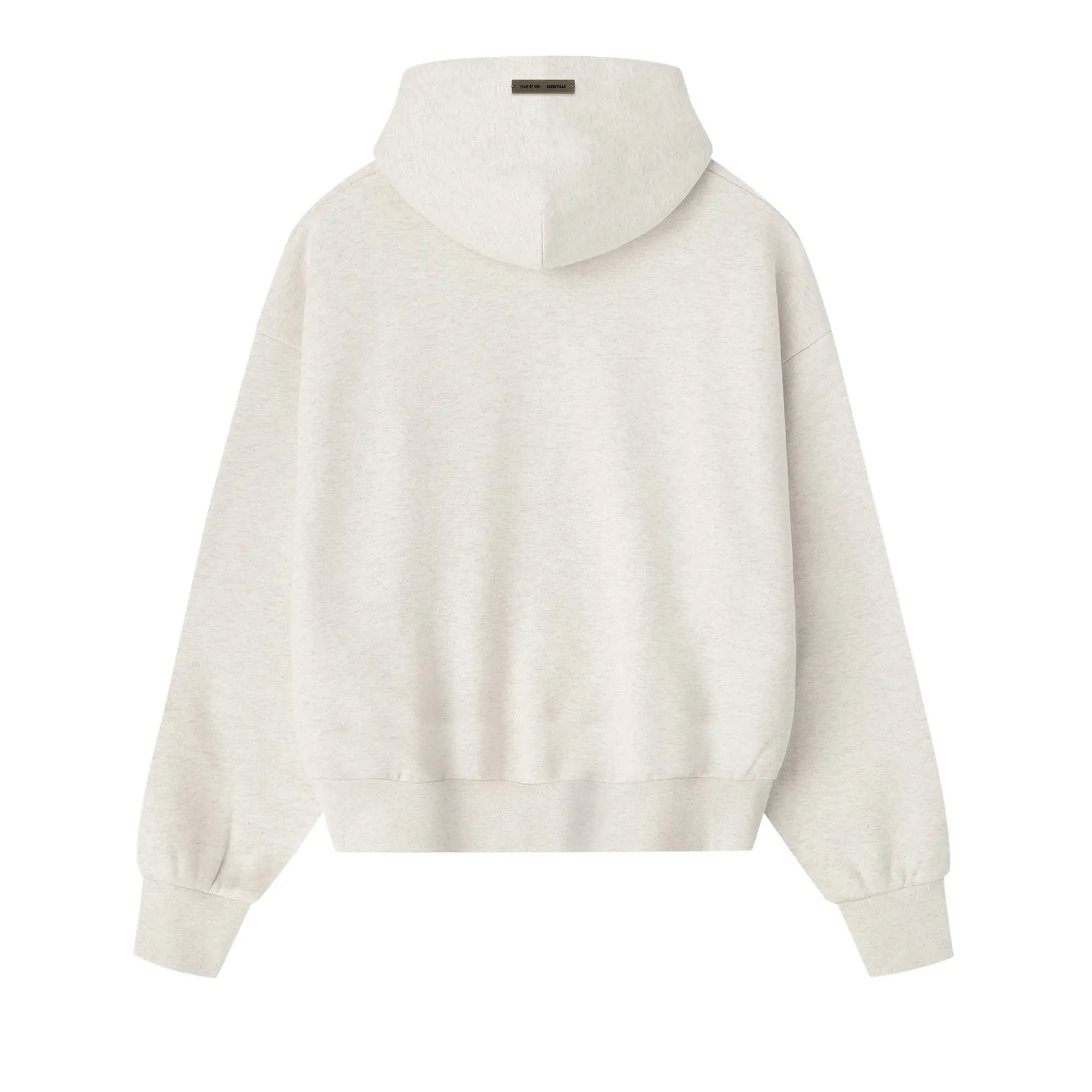 Fear of God Essentials Embossed Essentials Classic Hoodie 'Oatmeal Heather' 2