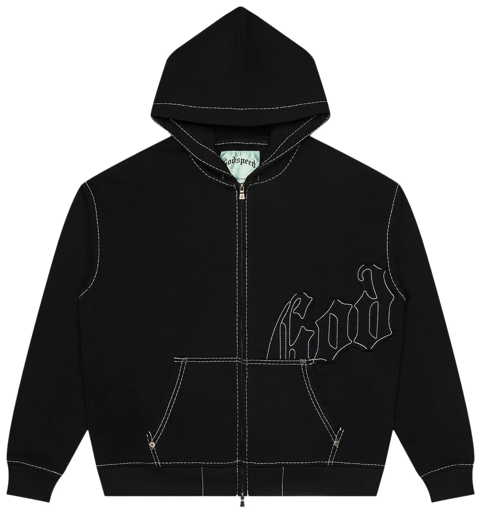 Godspeed OG Logo Sweatsuit Stitched 'Black' 2