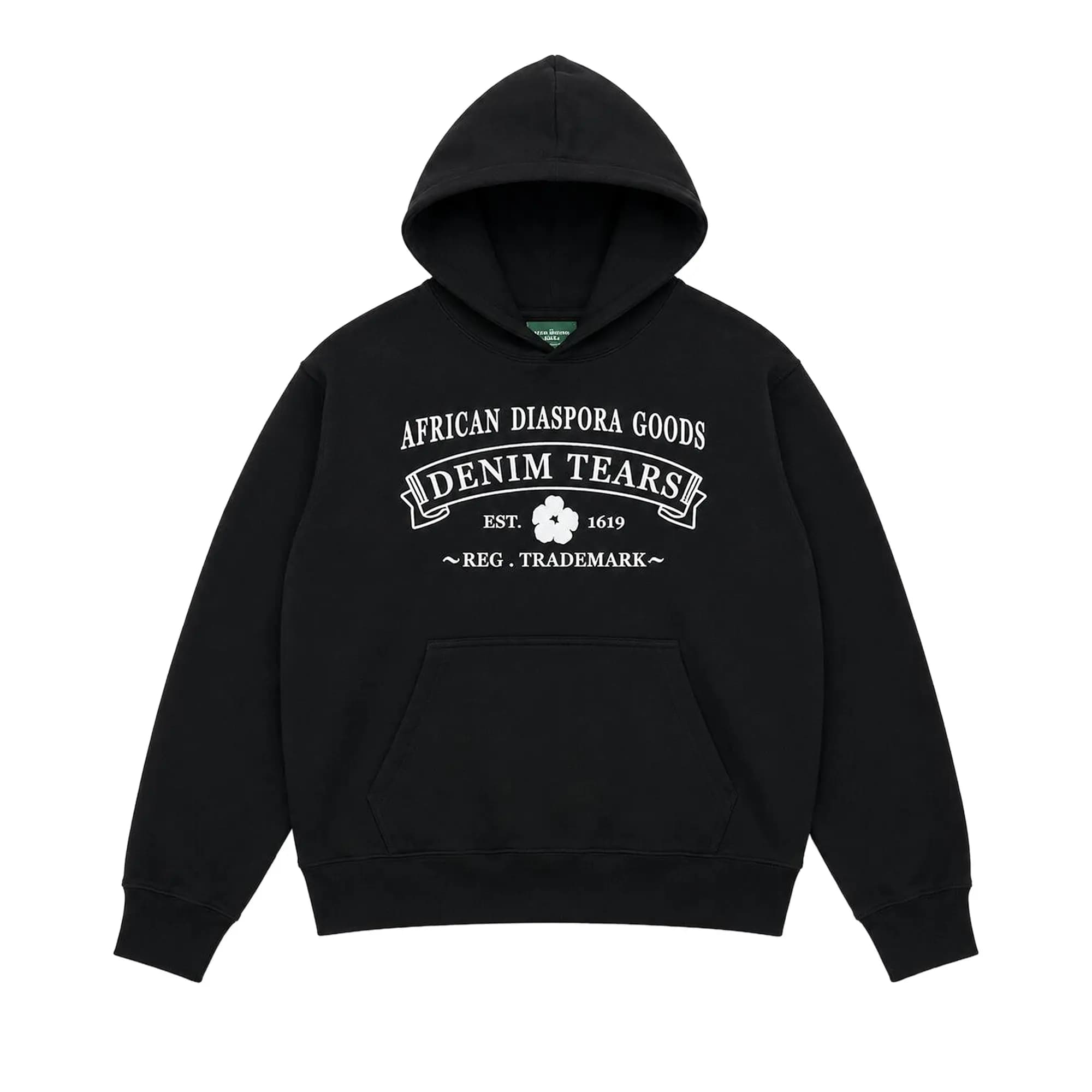 Denim Tears ADG Hoodie 'Black/White' by Denim Tears