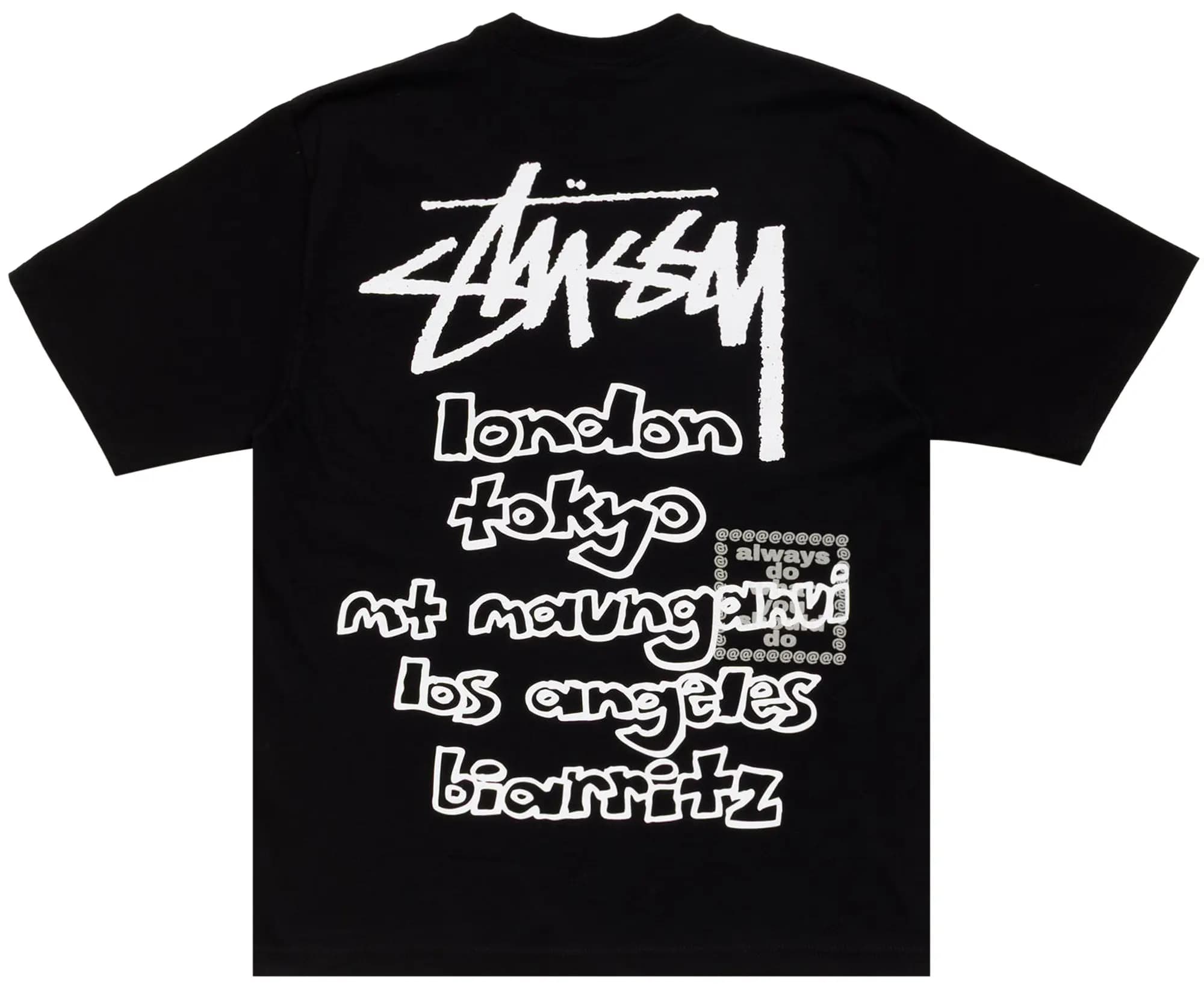 Stussy x Always World Tour Tee 'Black' 2