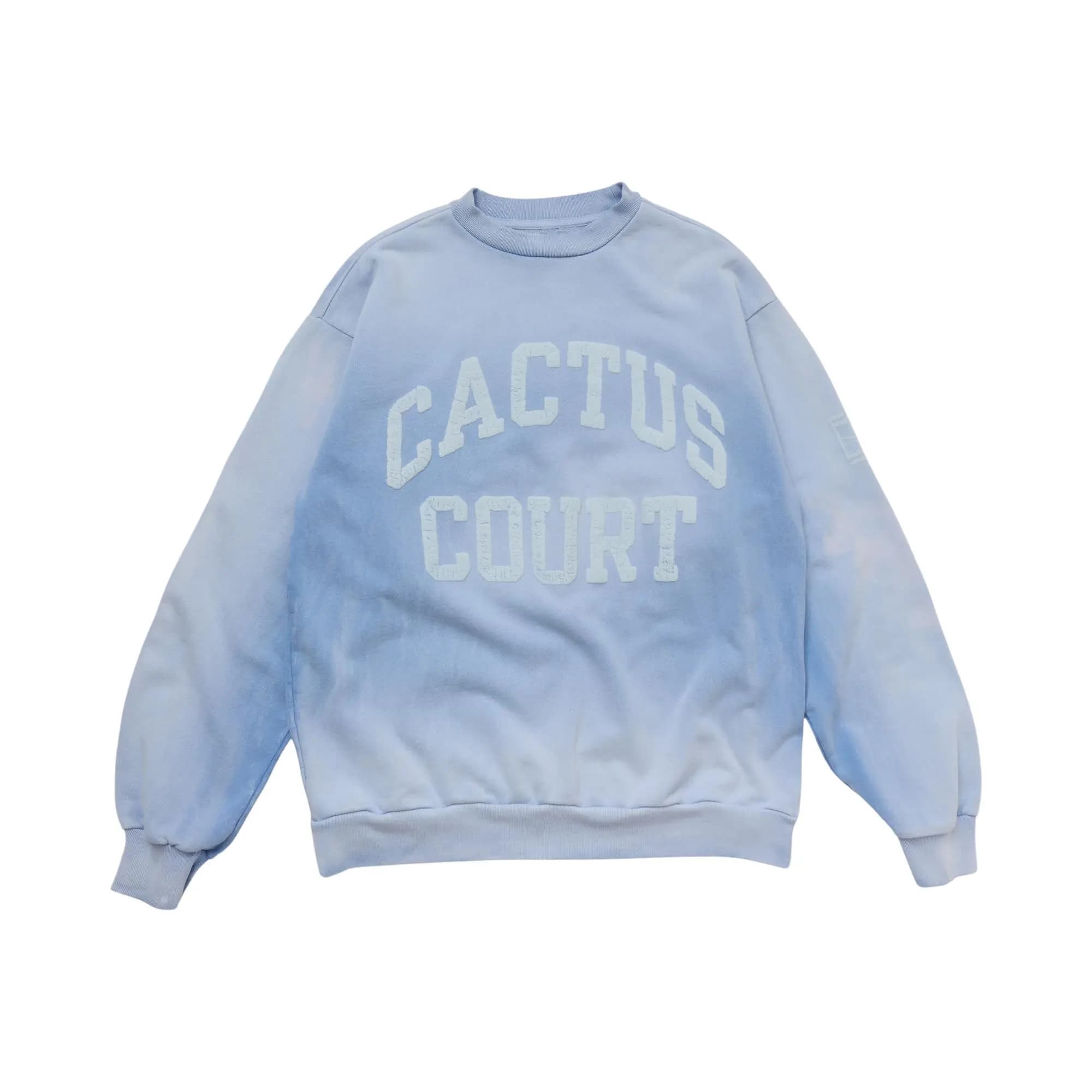 Cactus Jack by Travis Scott x Nike Cactus Court Varsity Crewneck 'Blue' by Cactus Jack By Travis Scott