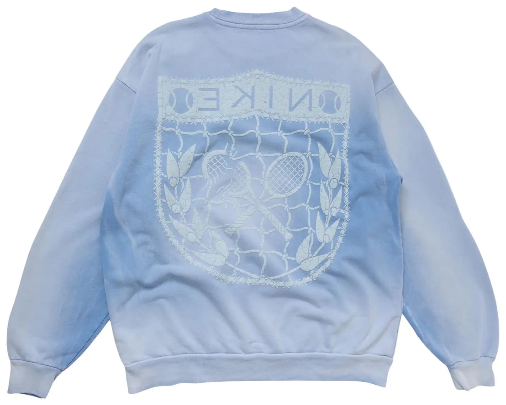 Cactus Jack by Travis Scott x Nike Cactus Court Varsity Crewneck 'Blue' by Cactus Jack By Travis Scott