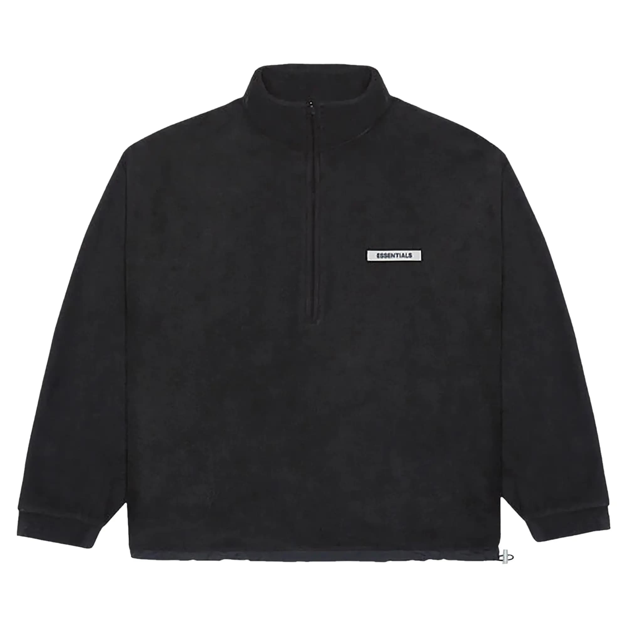 Fear of God Essentials Polar Fleece Half Zip Pullover 'Black' by Fear of God