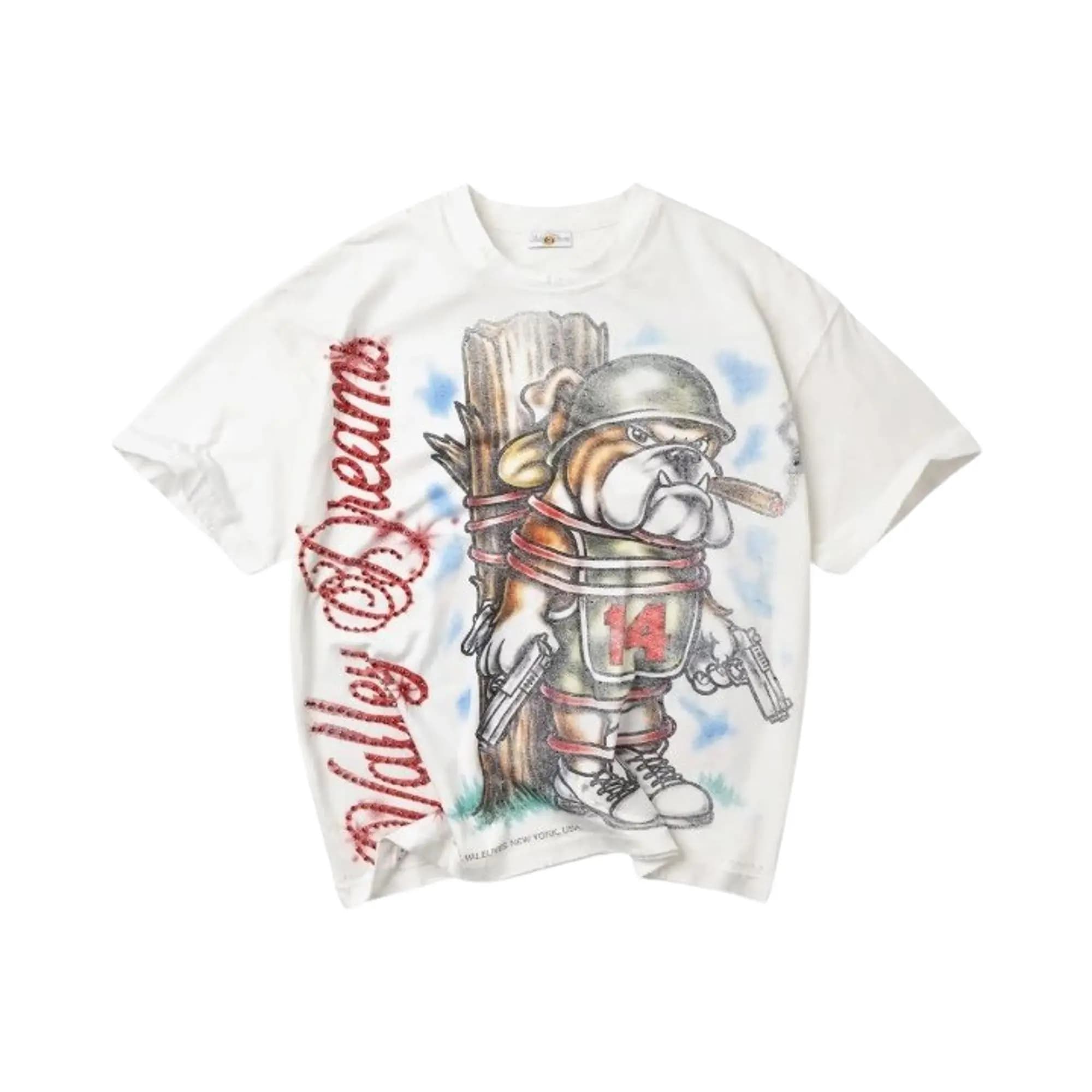 Vale Forever Bling Dog Of War Tee 'White' by Vale Forever