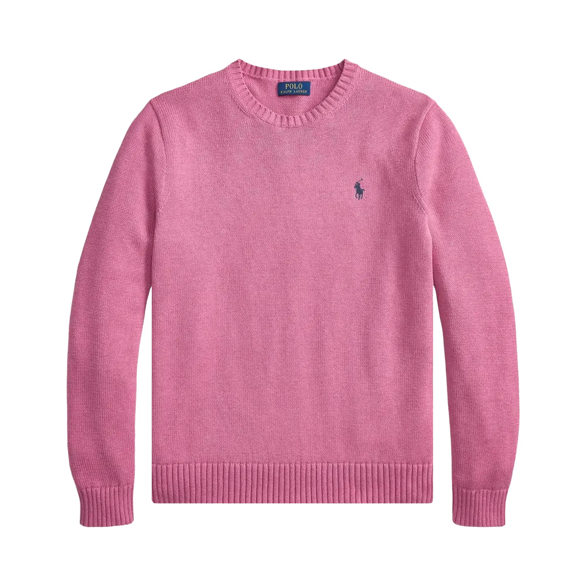 Polo Ralph Lauren Long Sleeve Shaker Knit Crewneck Sweater 'Thulian Pink Heather' by Polo Ralph Lauren