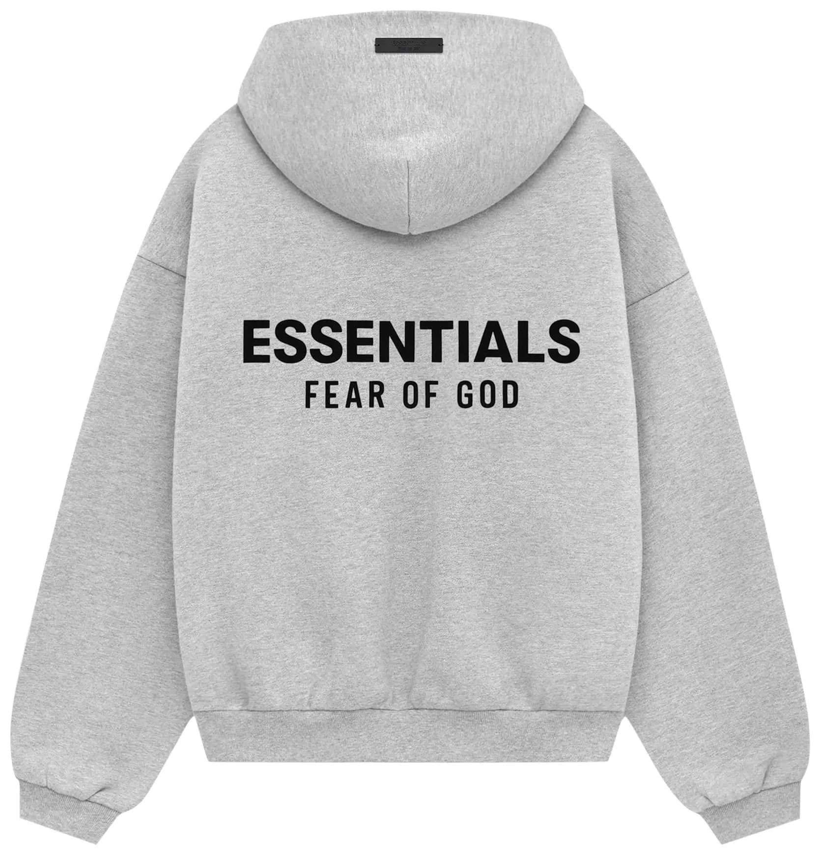 Fear of God Essentials Kids Fleece Hoodie 'Light Heather Grey' 2