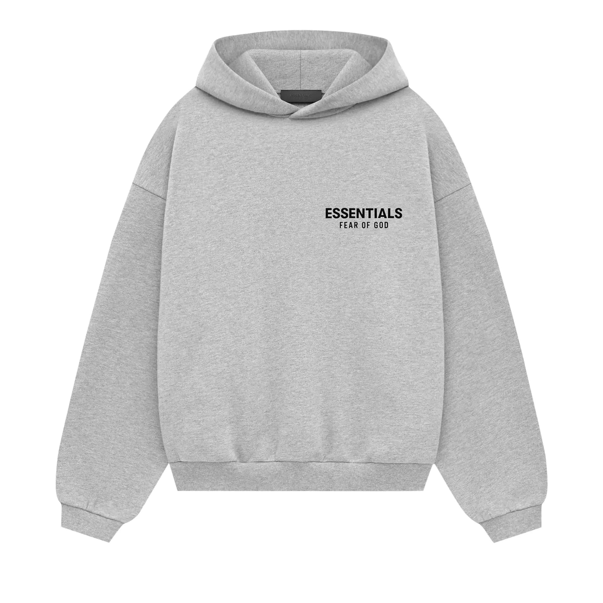 Fear of God Essentials Kids Fleece Hoodie 'Light Heather Grey' by Fear Of God Essentials