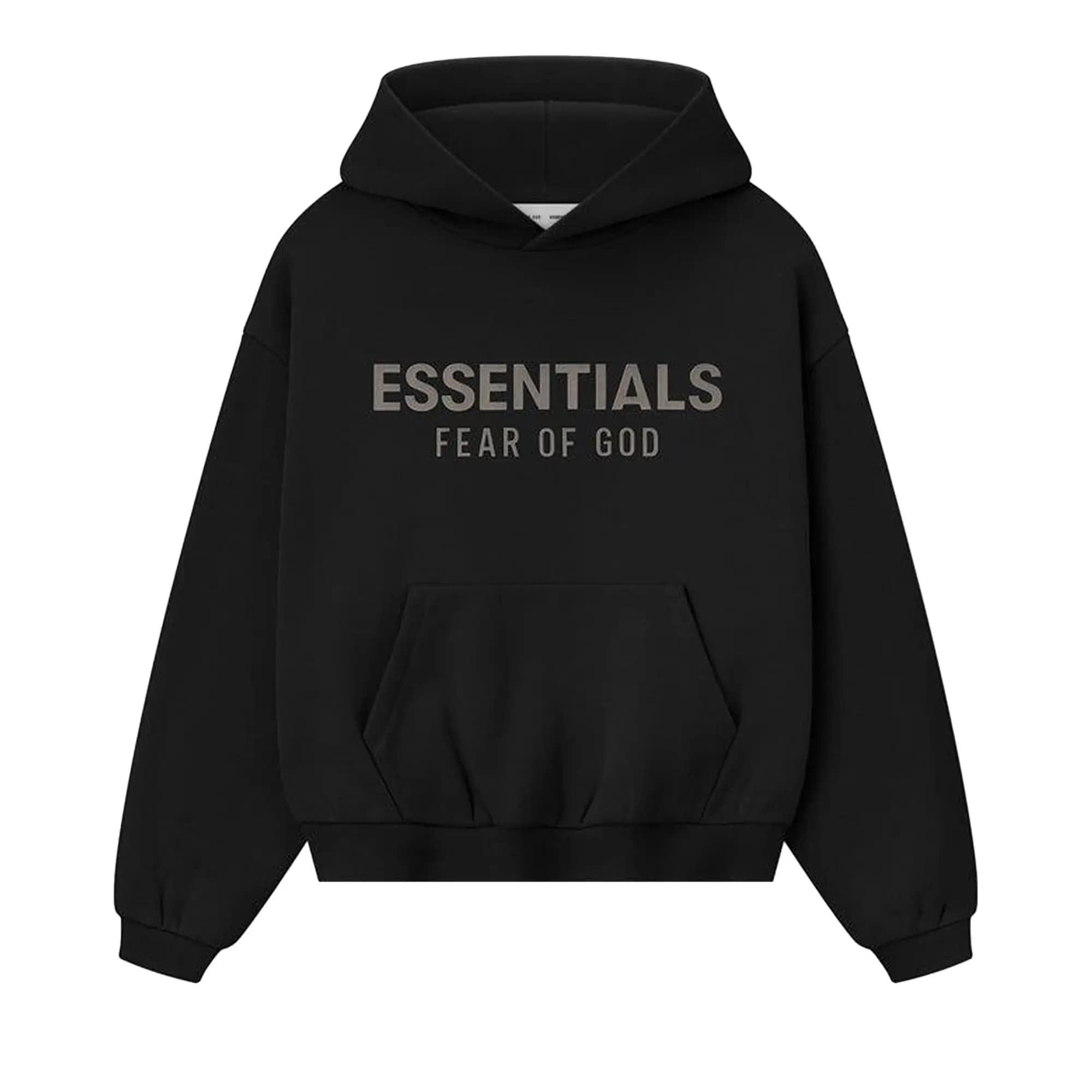 Fear of God Essentials Kids Fleece Hoodie 'Jet Black' by Fear of God