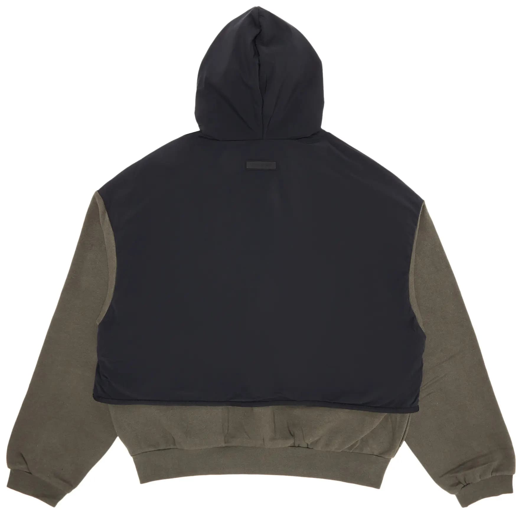 Fear of God Essentials Nylon Fleece Hooded Sweater 'Ink/Jet Black' 2
