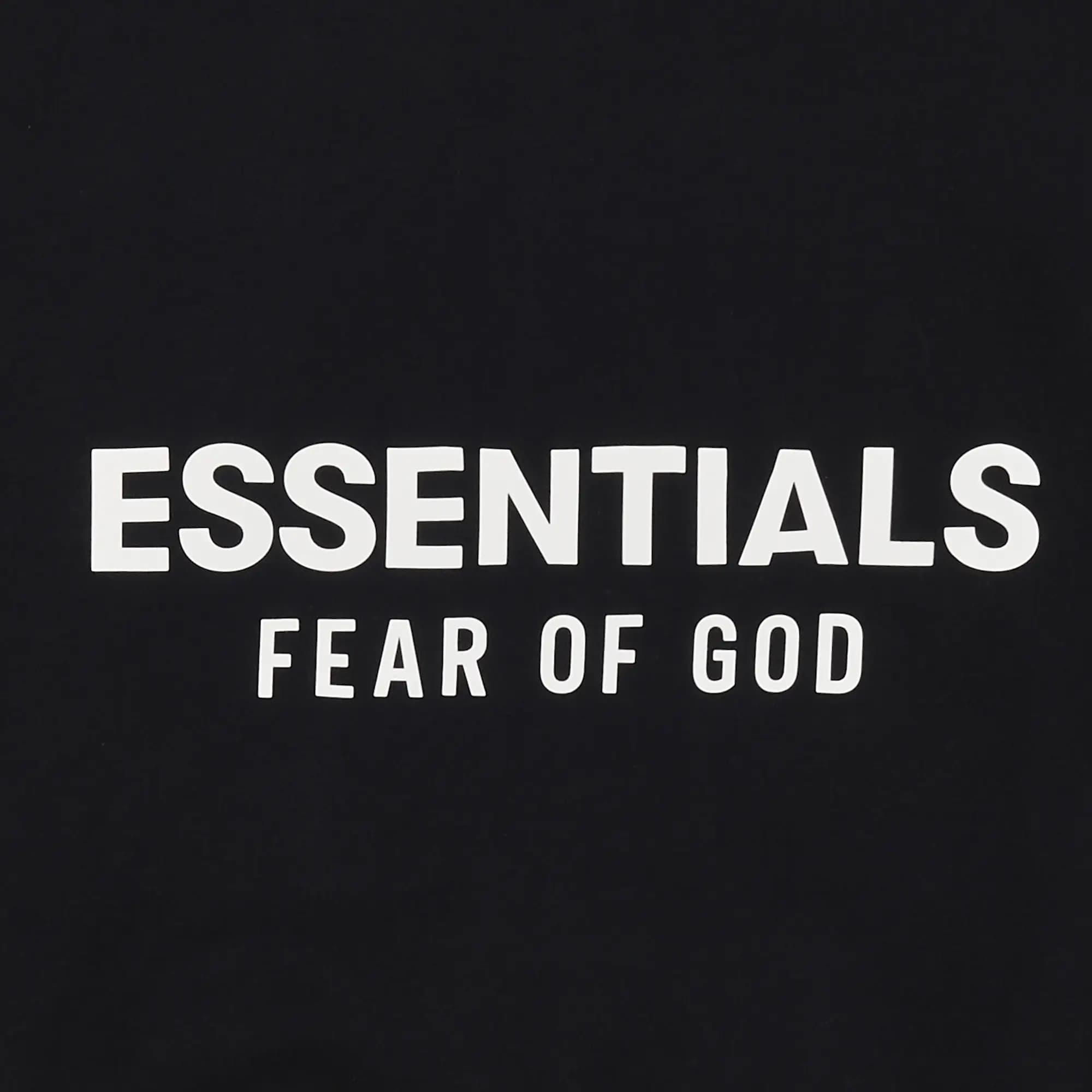 Fear of God Essentials Classic Full Zip-Up Hoodie 'Jet Black' 3