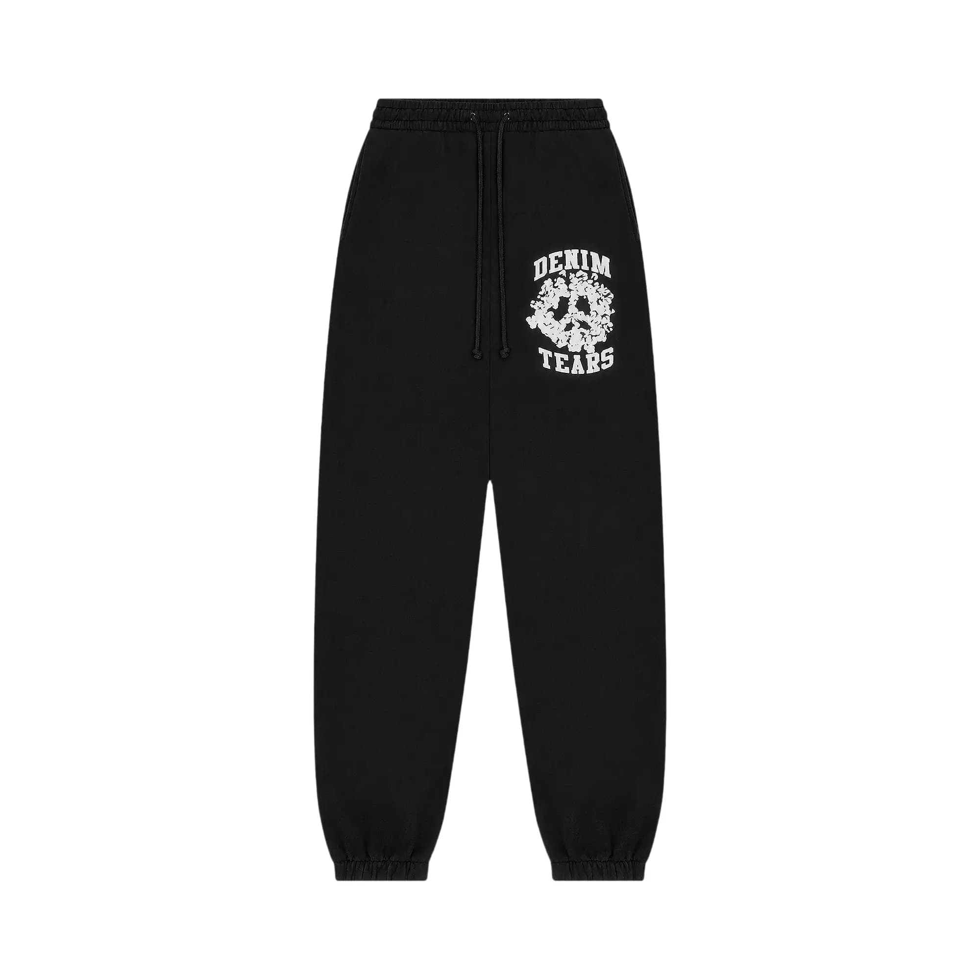 Denim Tears University Sweatpants 'Black/White' by Denim Tears