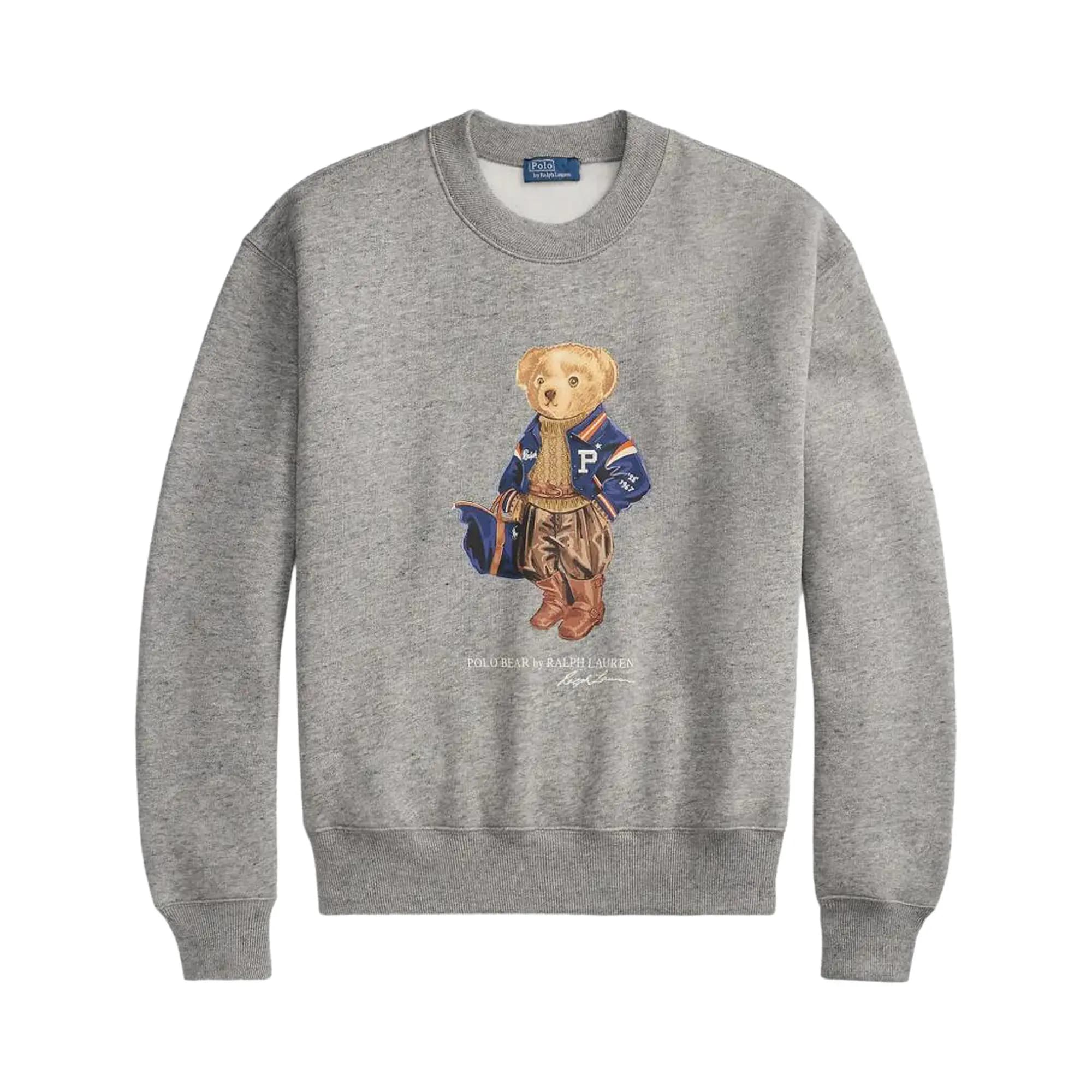 Polo Ralph Lauren Arctic Fleece-Knt-Long Sleeve-Crew Neck-Sweatshirt 'Dark Vintage Heather' by Polo Ralph Lauren