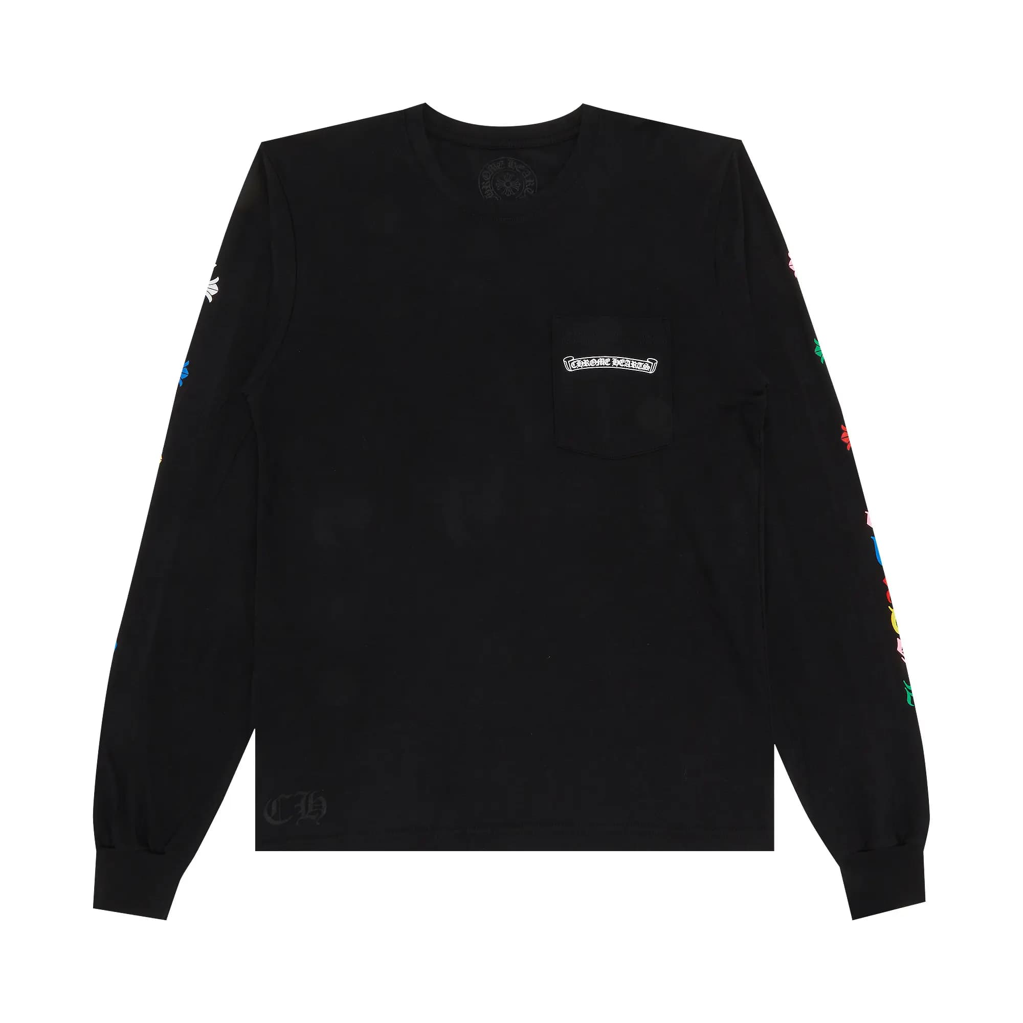 Chrome Hearts Cross Long-Sleeve T-Shirt 'Black/Multicolor' by Chrome Hearts