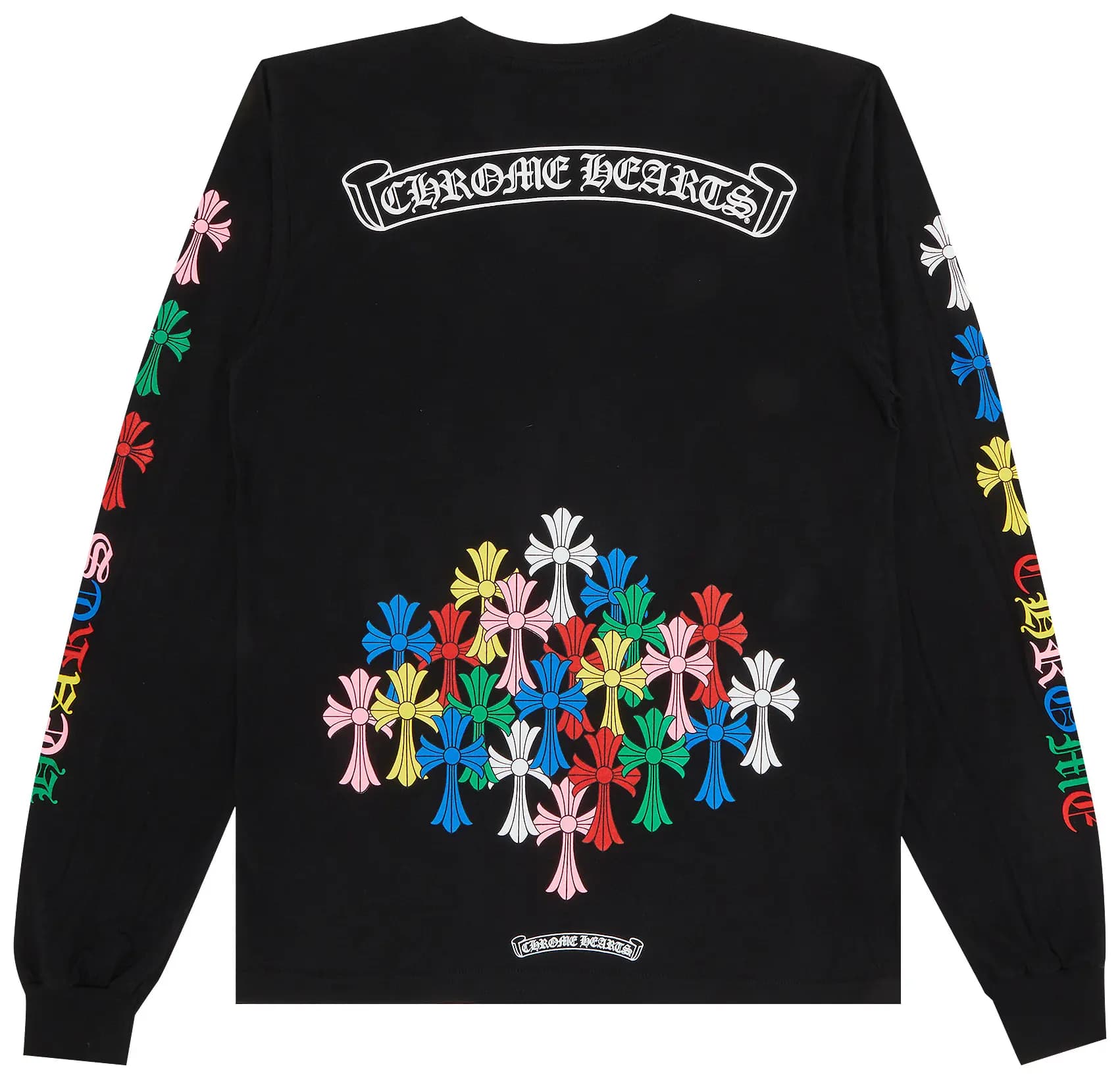 Chrome Hearts Cross Long-Sleeve T-Shirt 'Black/Multicolor' 2