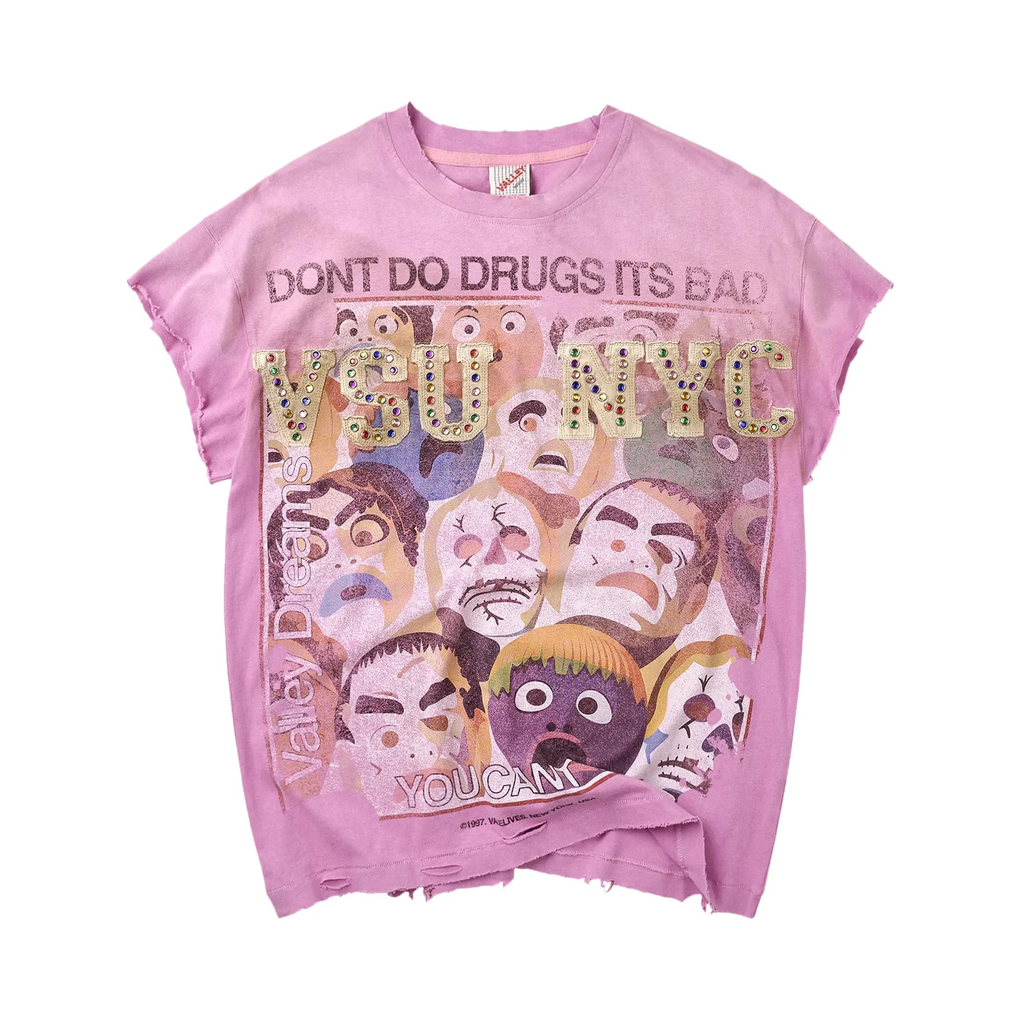 Vale Forever No Drugs Tank 'Pink' by Vale Forever