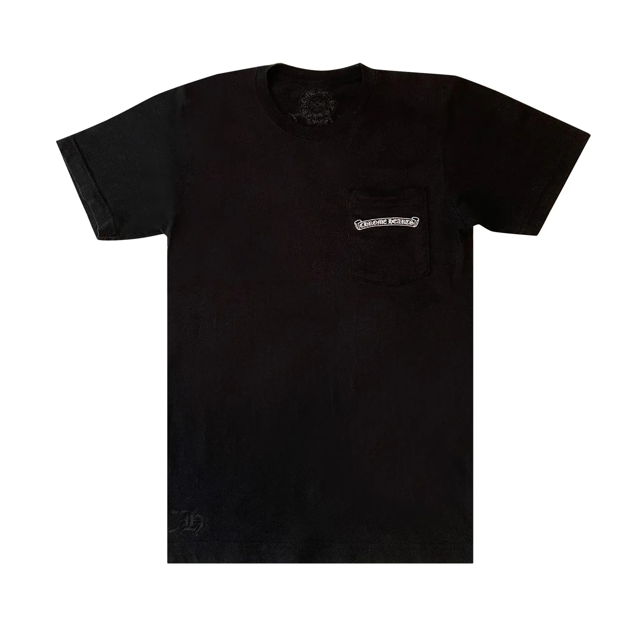 Chrome Hearts Scroll Logo Pocket Tee 'Black' by Chrome Hearts