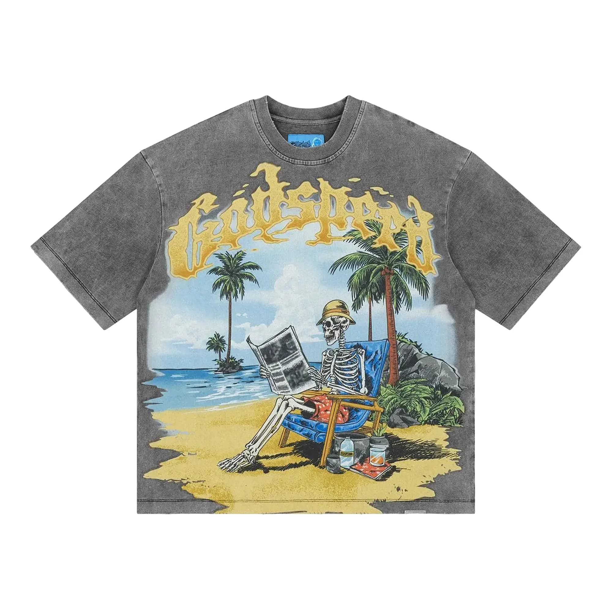 Godspeed Skeleton Beach II T-Shirt 'Grey Wash' by Godspeed
