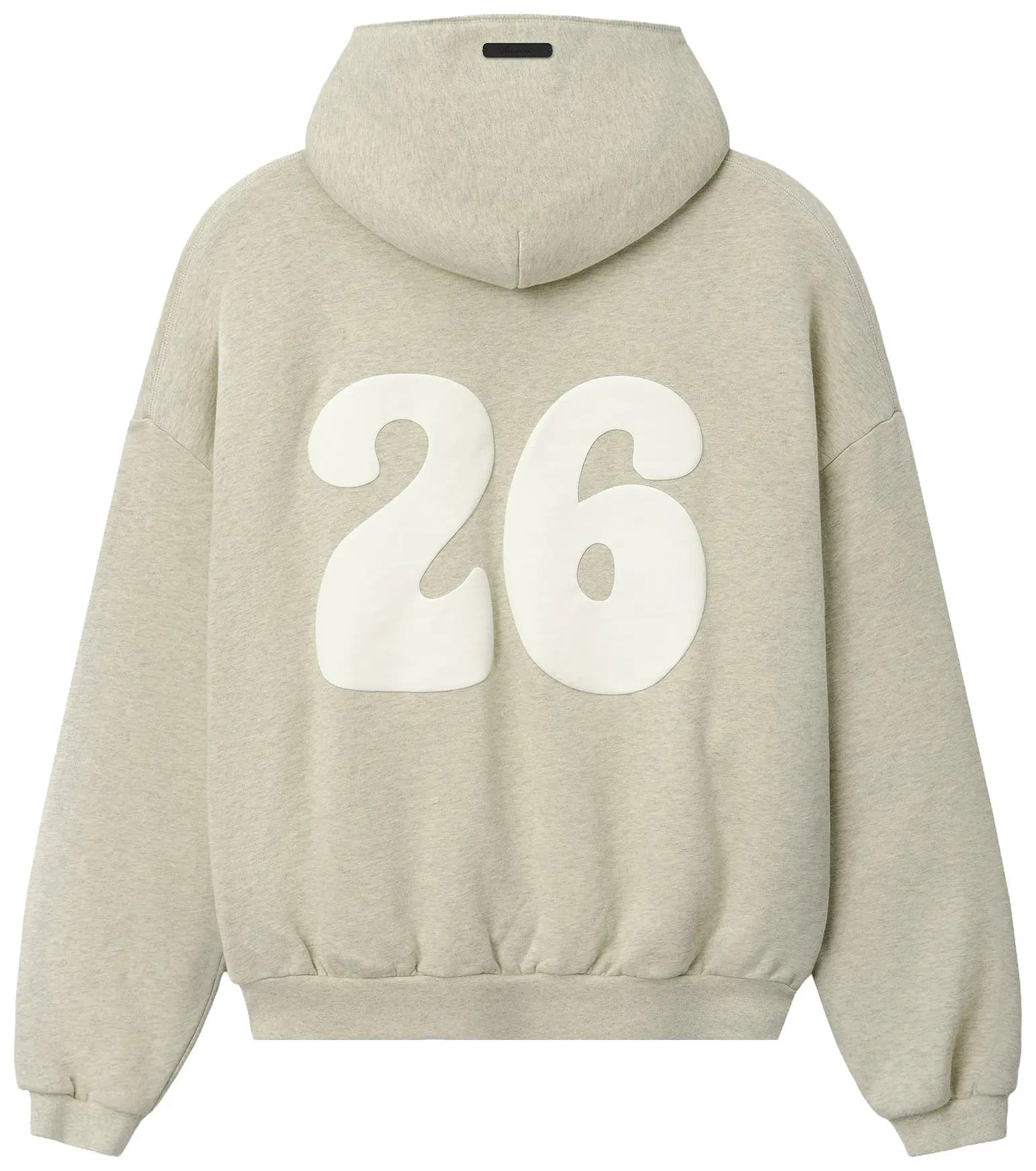 Fear of God Essentials 90s Zip-Up Hoodie 'Washed Vanilla Heather' by Fear Of God Essentials