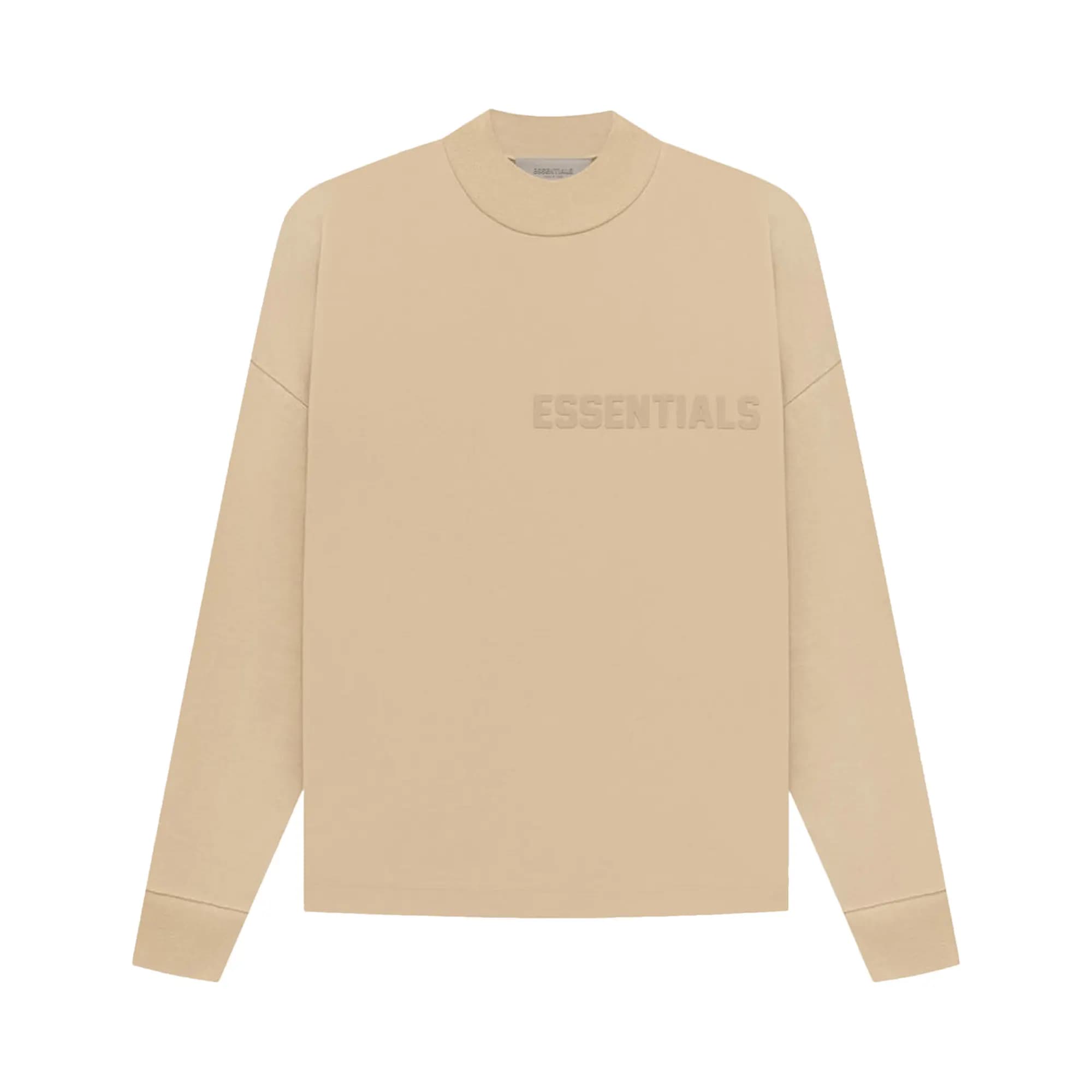 Fear of God Essentials Long-Sleeve Tee 'Sand' by Fear Of God Essentials