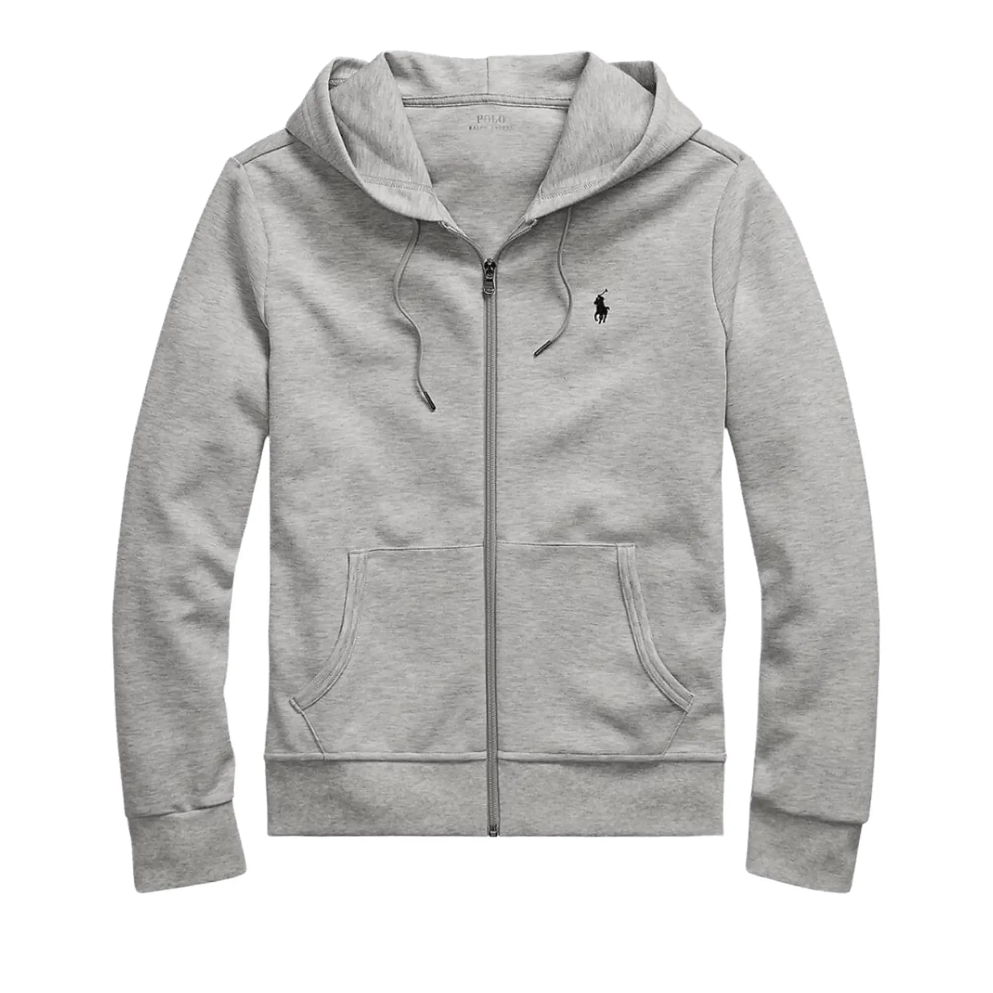 Polo Ralph Lauren Long-Sleeve Knit Full-Zip Hooded Sweatshirt 'Light Sport Heather' by Polo Ralph Lauren